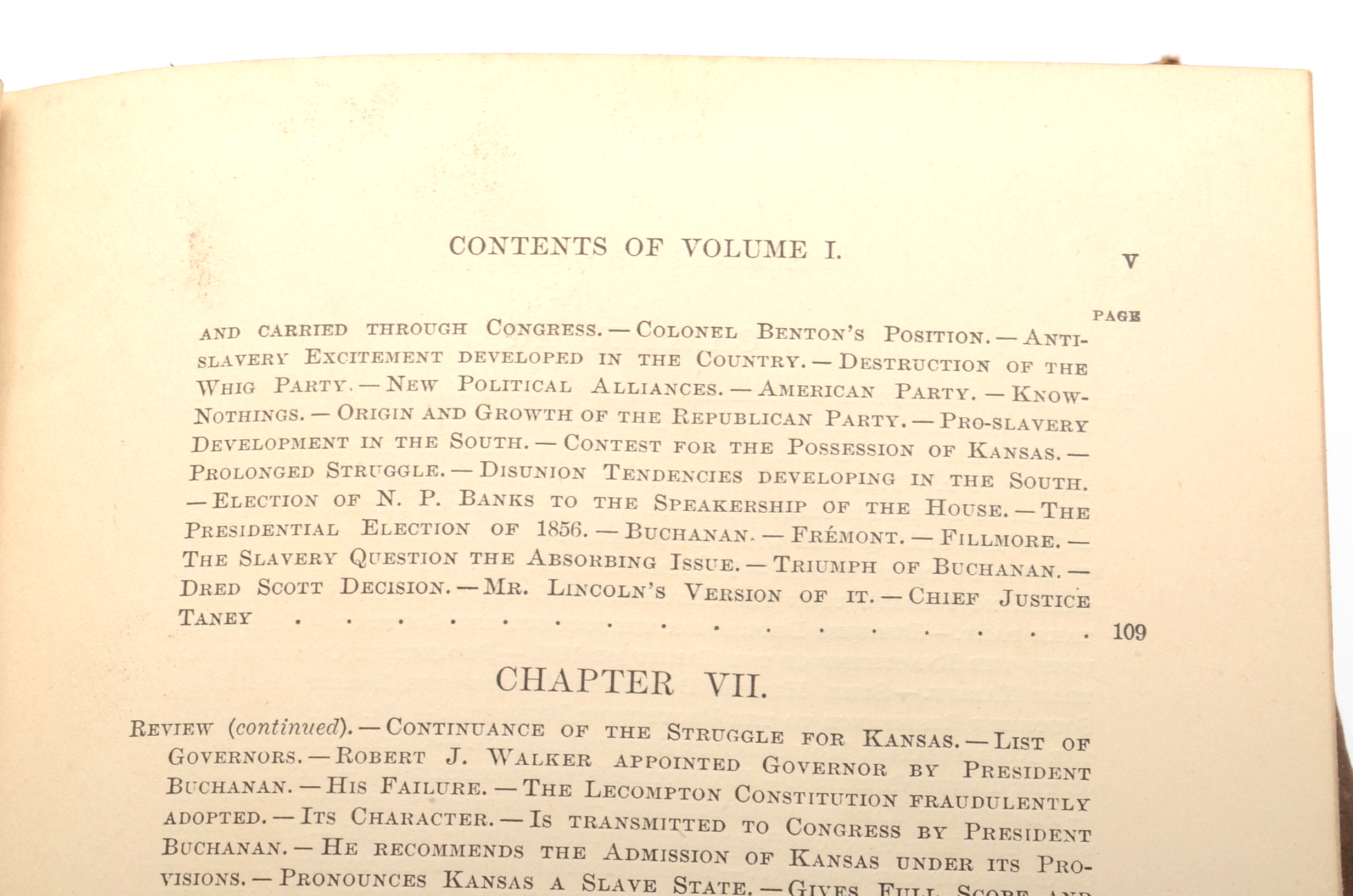 Antique Book Chronicling the US Congress Between 1861 and 1881