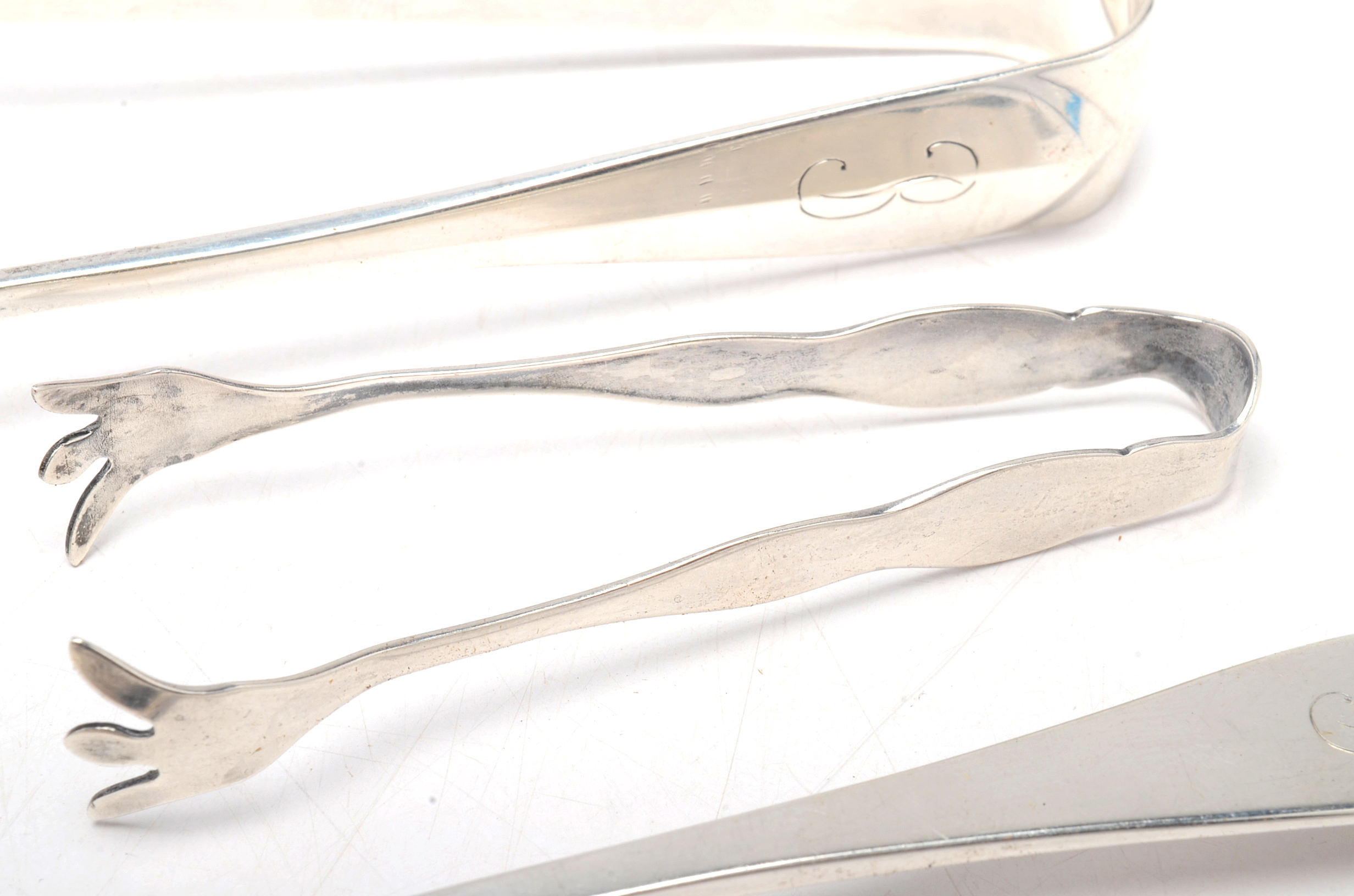 Weidlich and Dominick & Haff Sterling Silver Olive Forks and Tongs