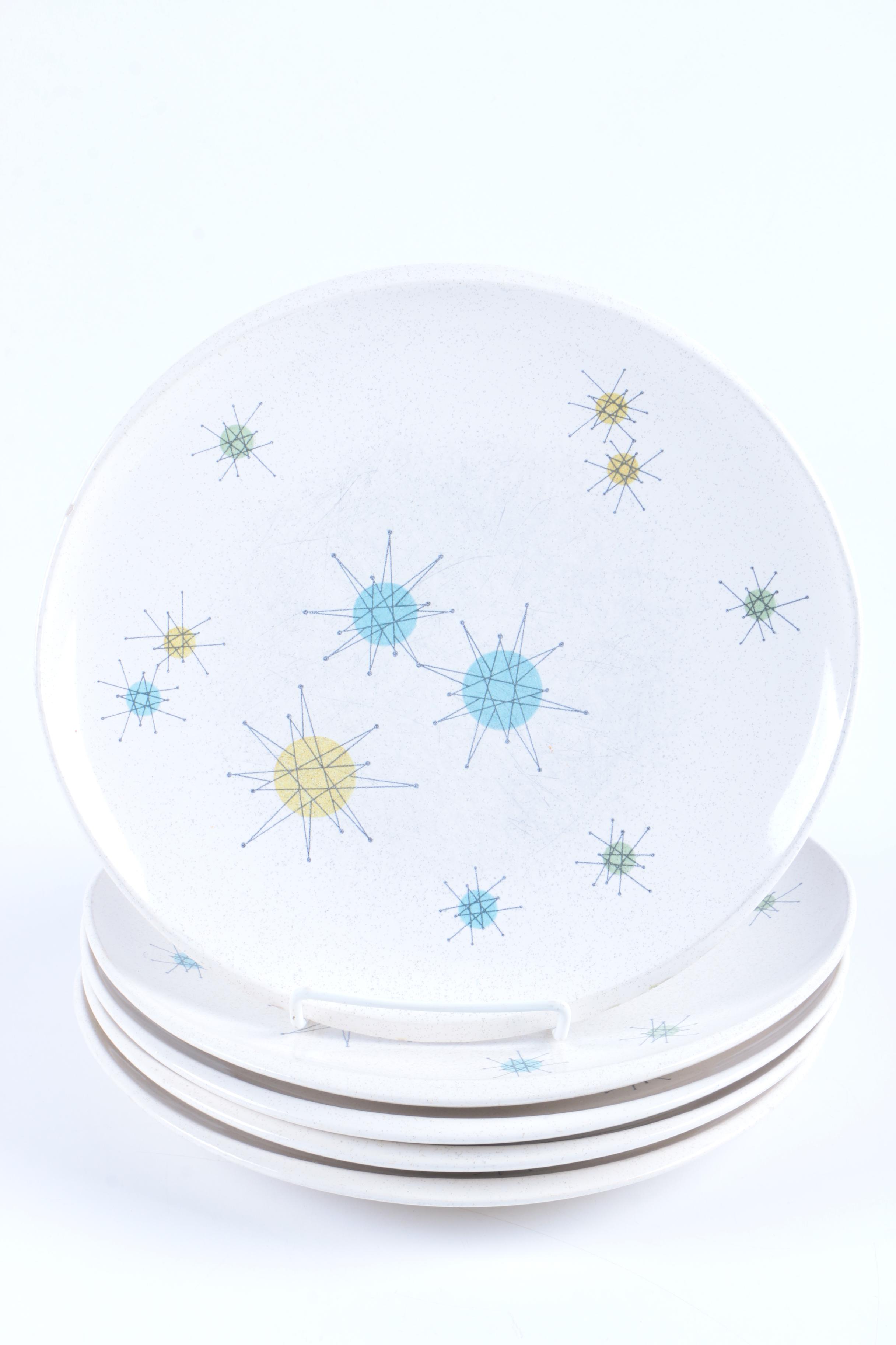 Mid Century Modern Franciscan "Starburst" Earthenware Tableware