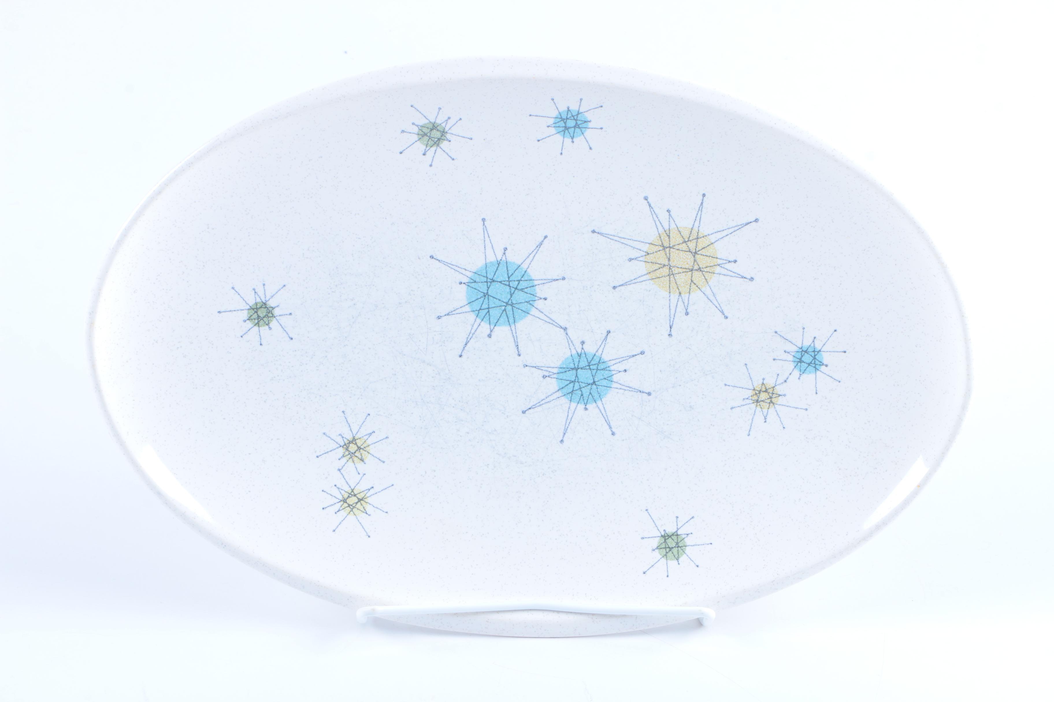 Mid Century Modern Franciscan "Starburst" Earthenware Tableware