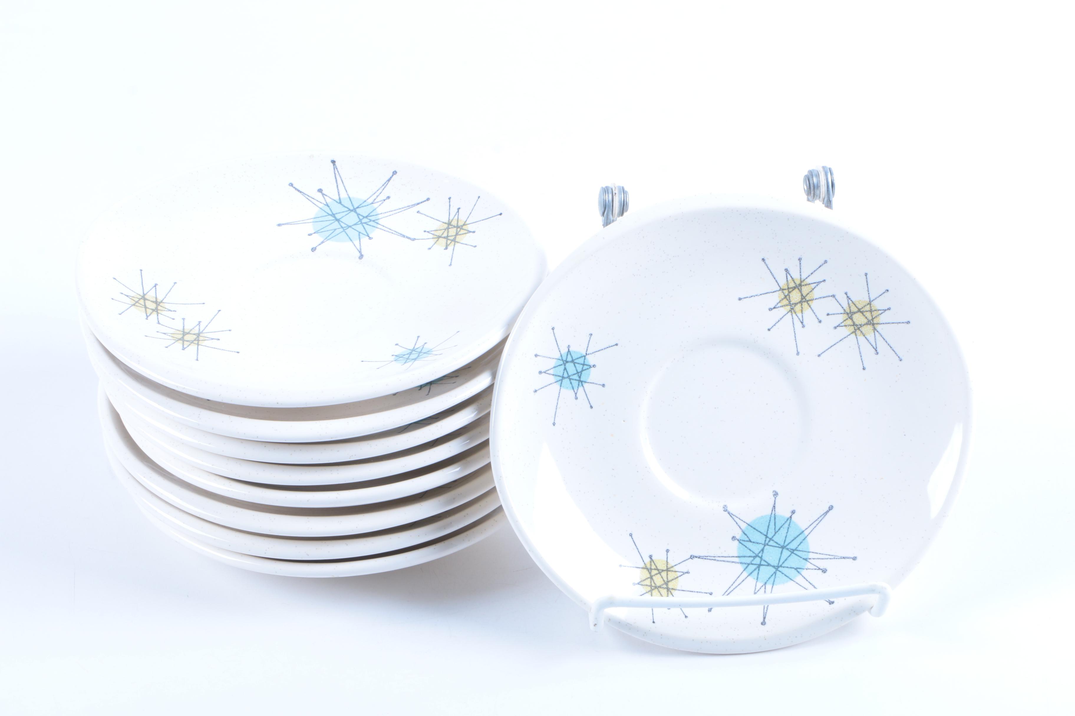 Mid Century Modern Franciscan "Starburst" Earthenware Tableware