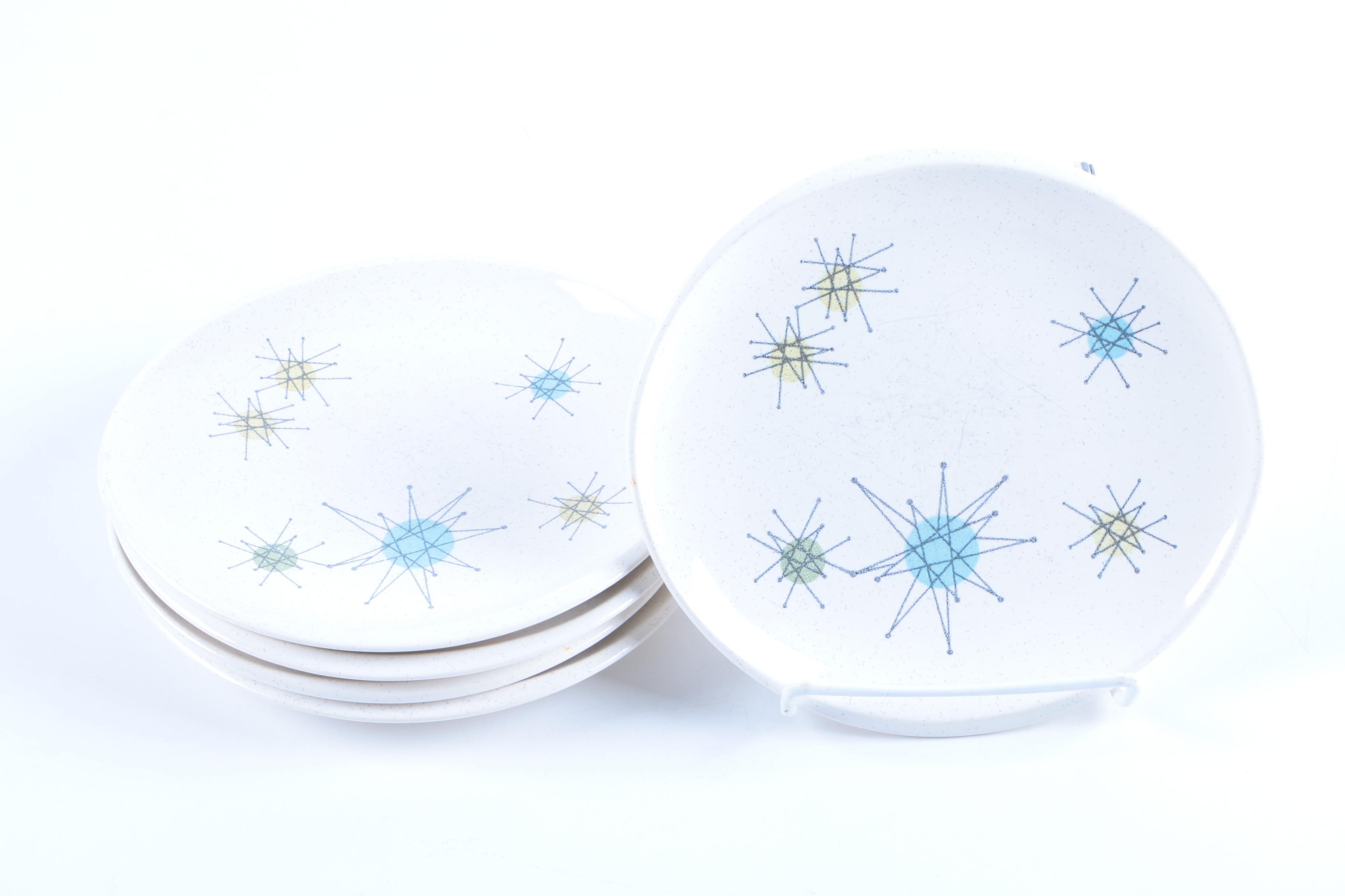 Mid Century Modern Franciscan "Starburst" Earthenware Tableware