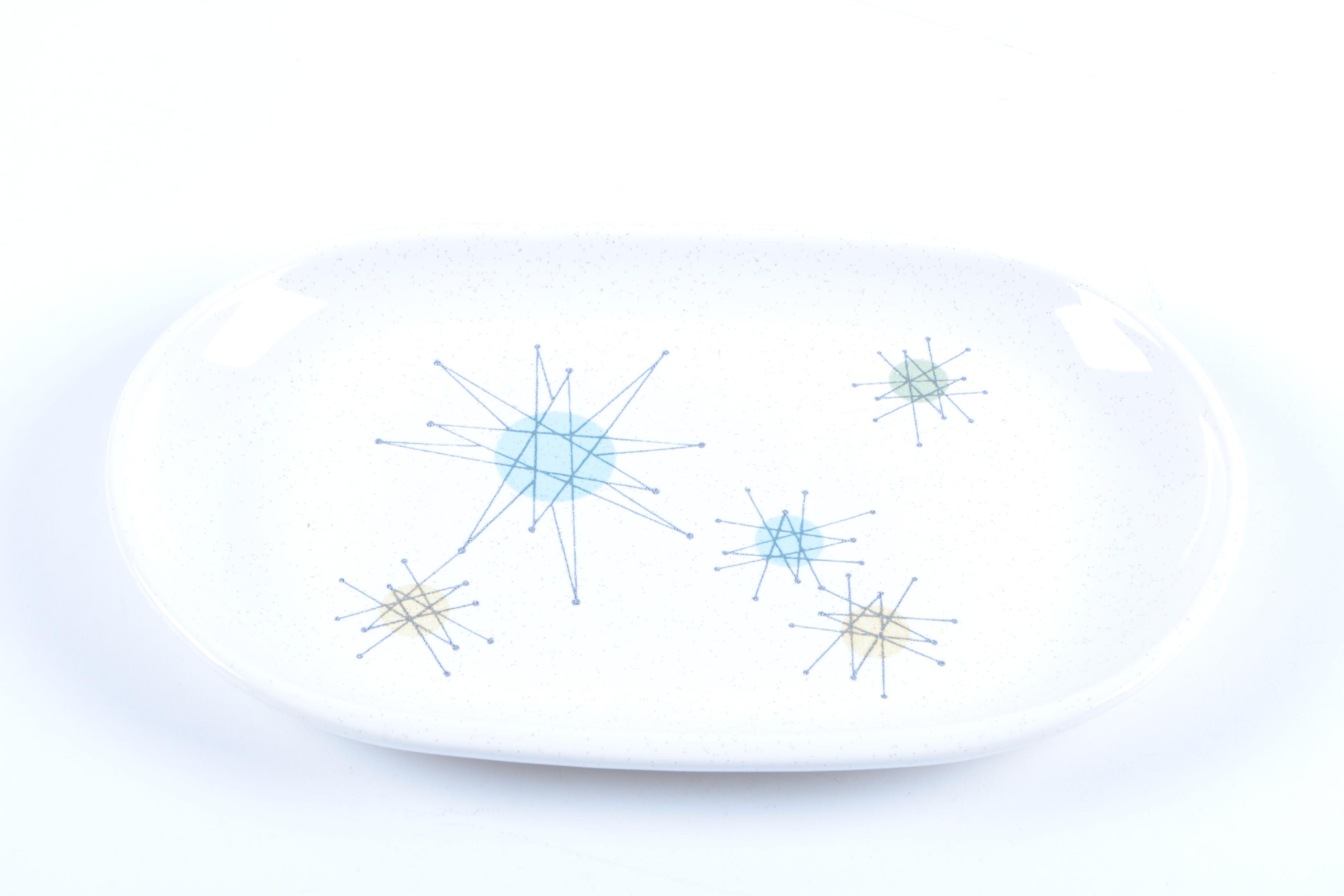 Mid Century Modern Franciscan "Starburst" Earthenware Tableware