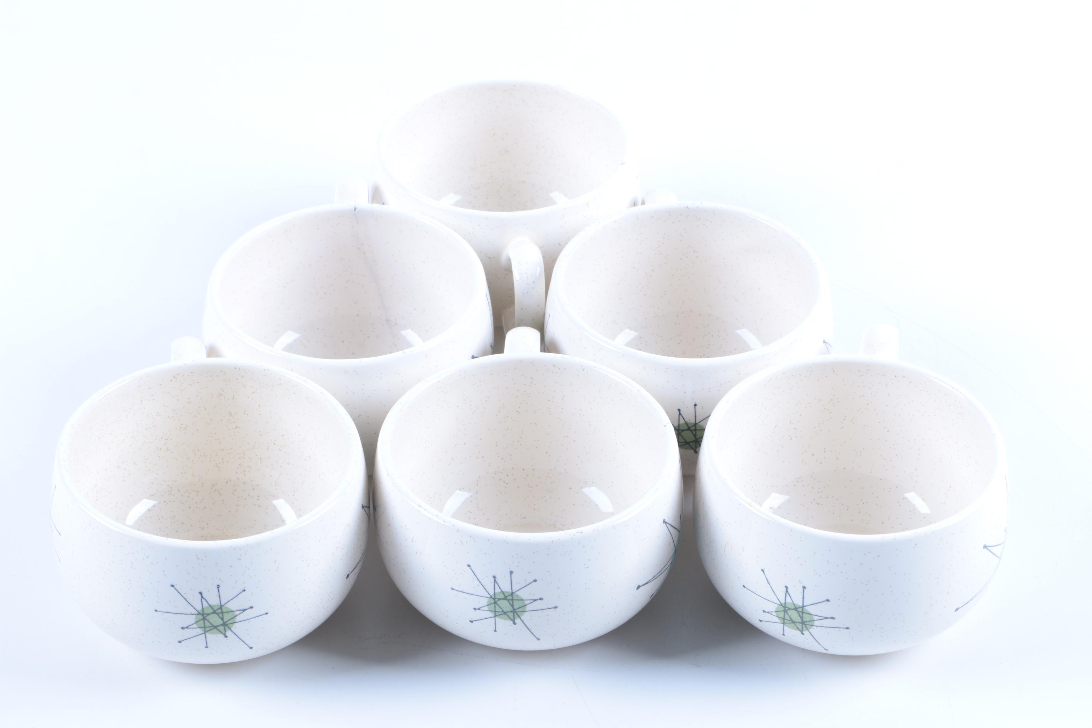 Mid Century Modern Franciscan "Starburst" Earthenware Tableware