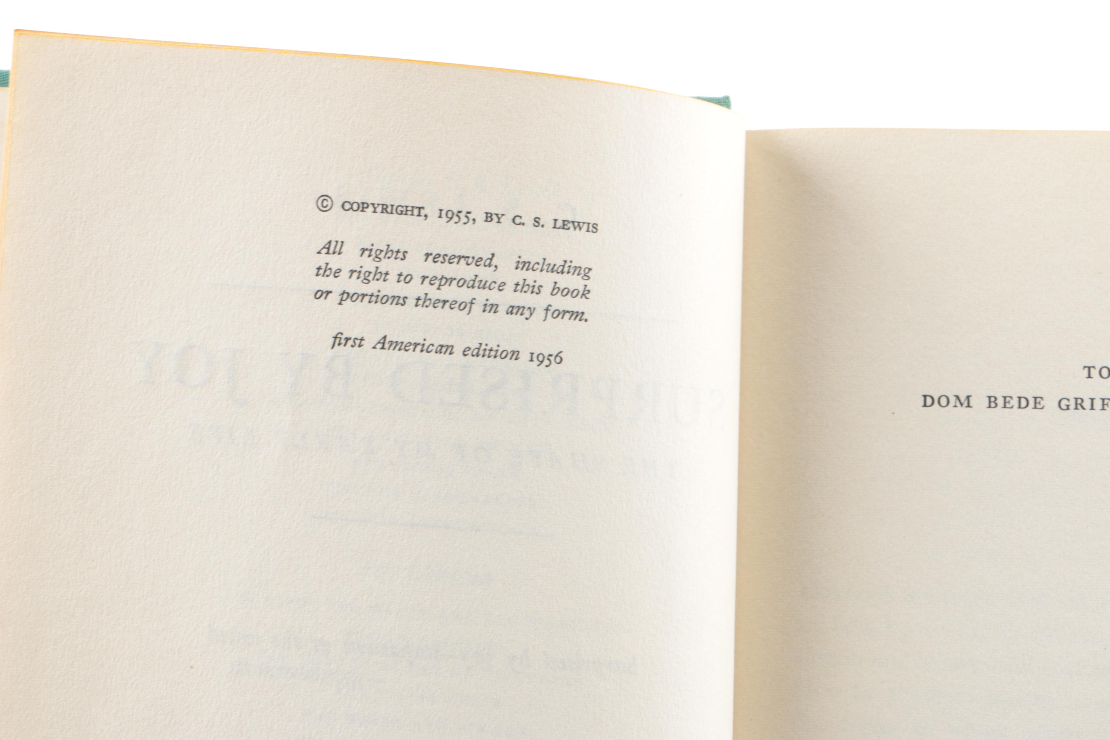 First Edition Novels featuring C.S. Lewis