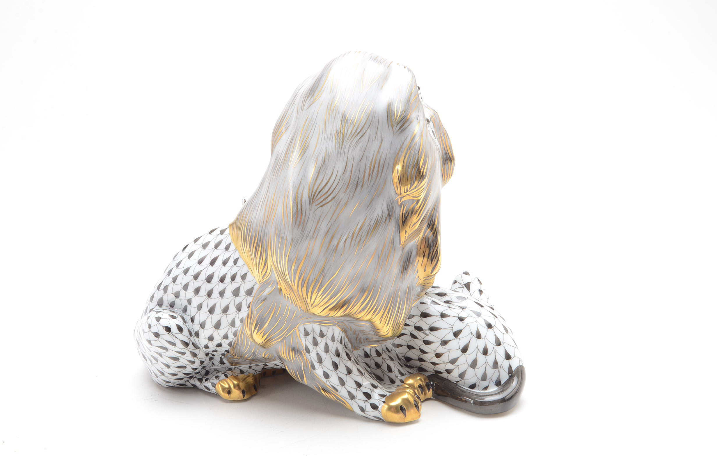 Herend Porcelain Lion and Lioness Figurine