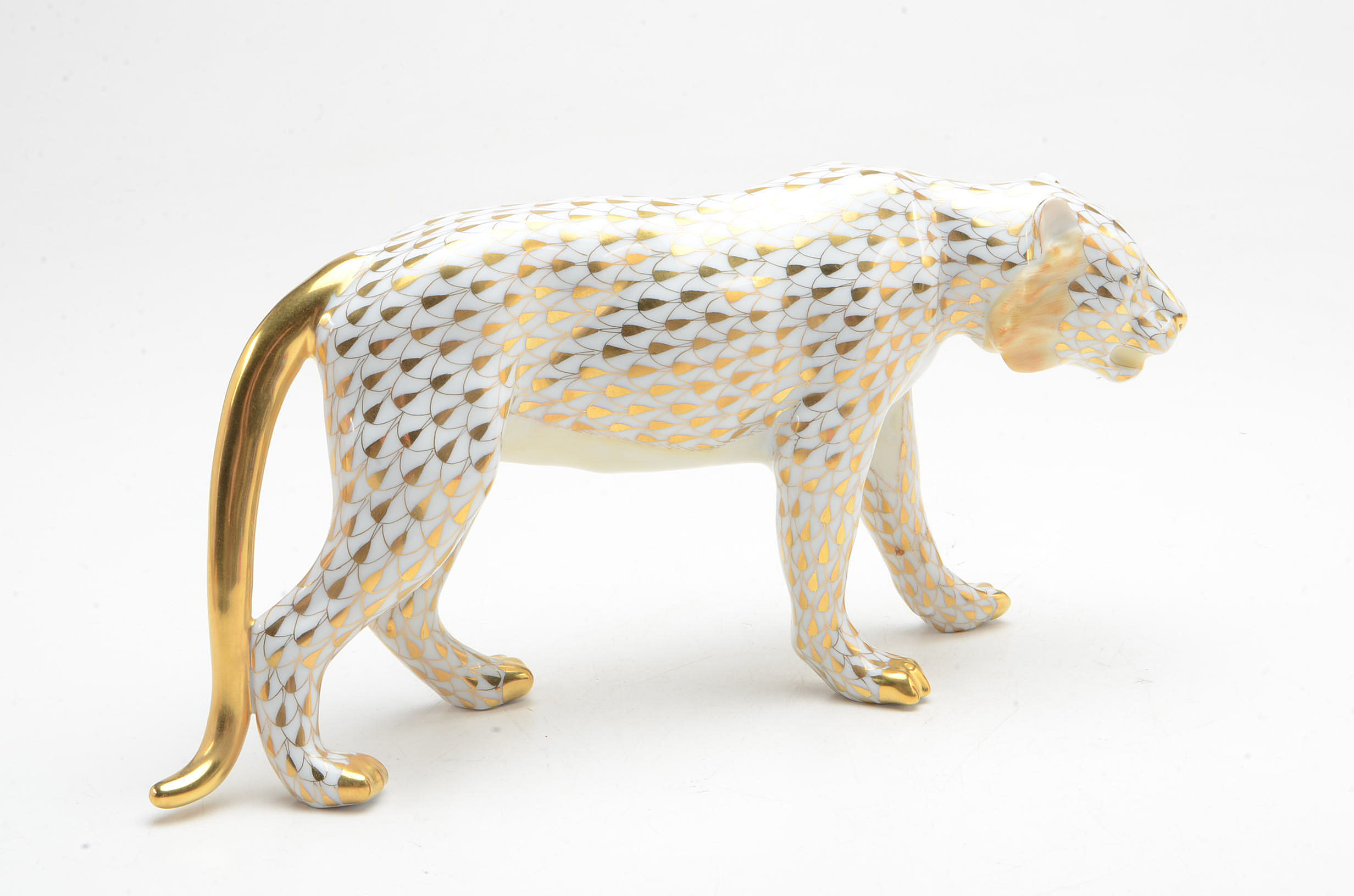 Herend Porcelain Tiger Figurine