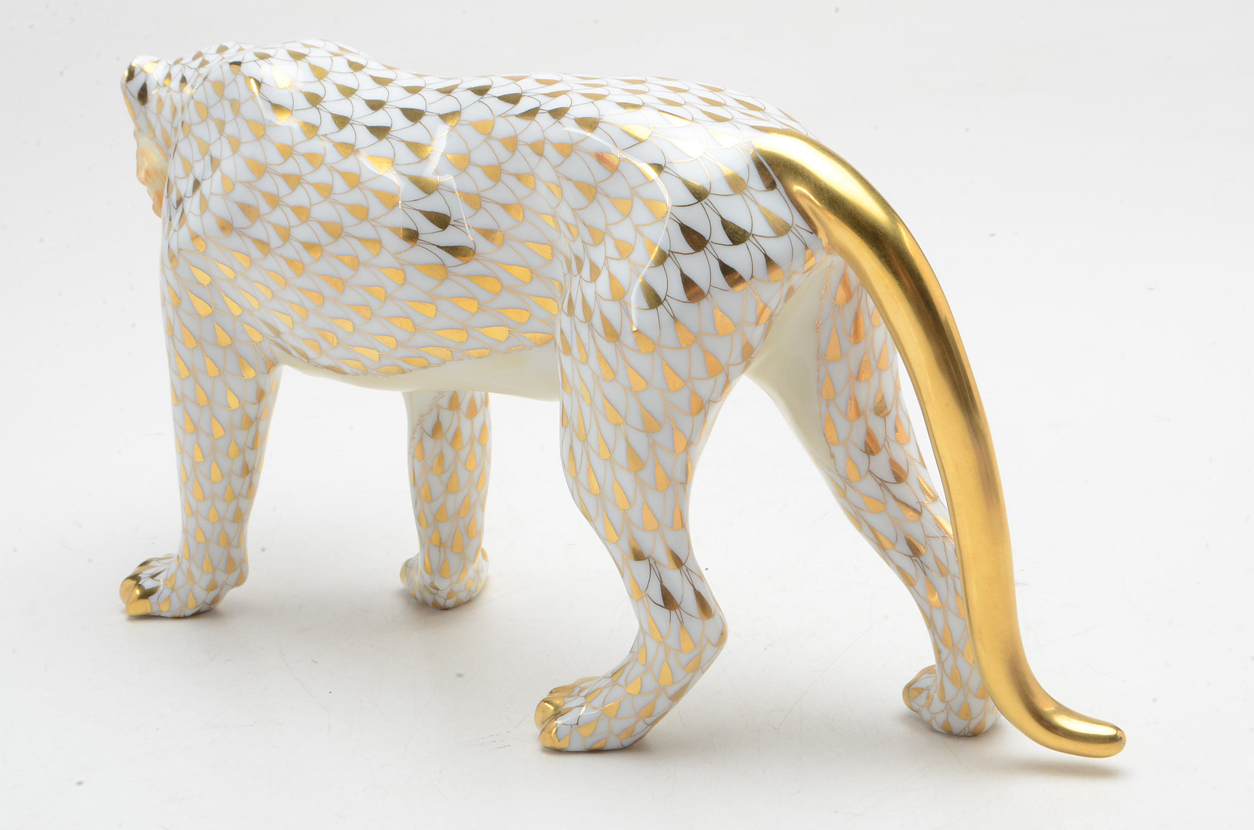 Herend Porcelain Tiger Figurine