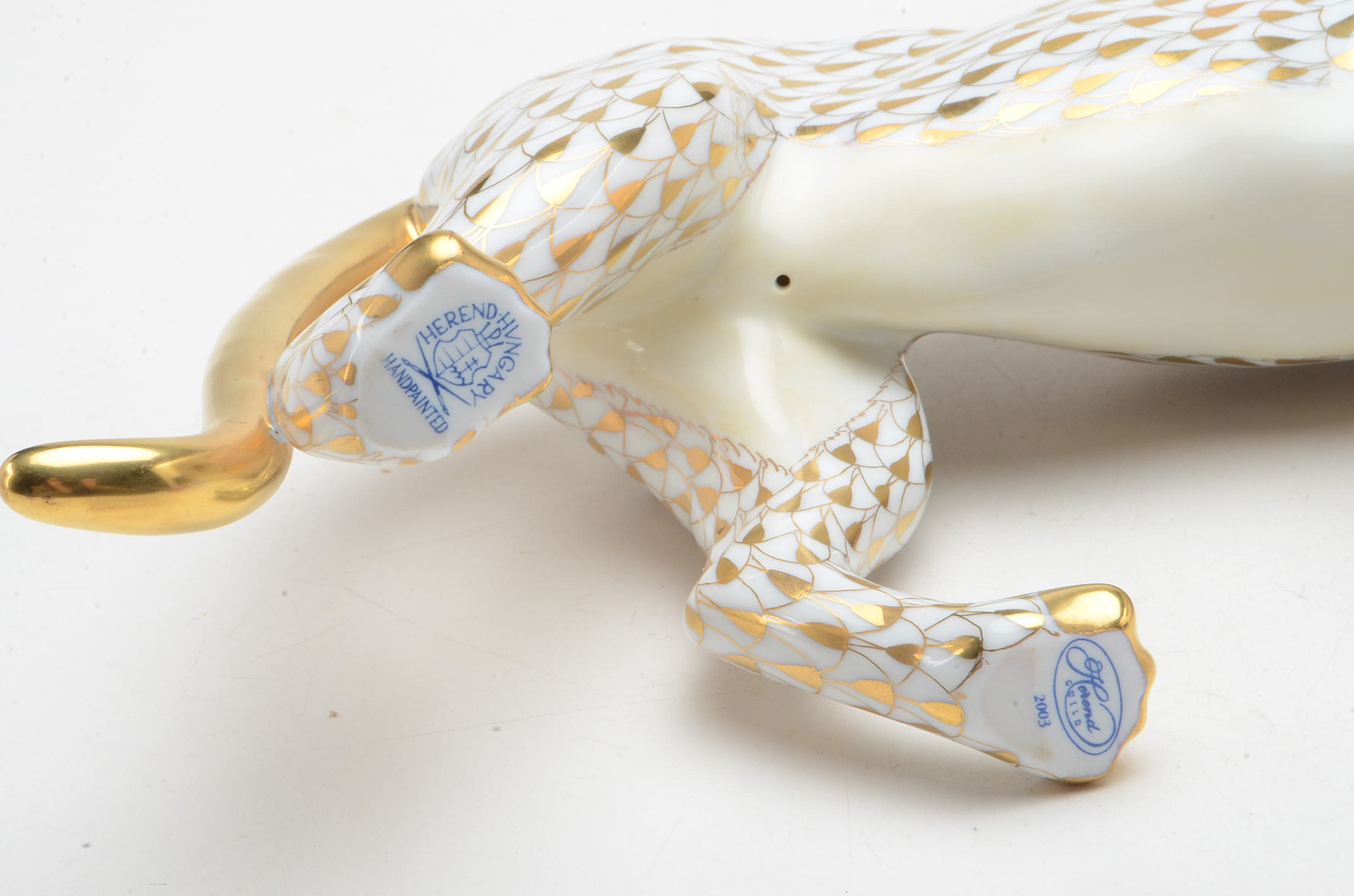 Herend Porcelain Tiger Figurine