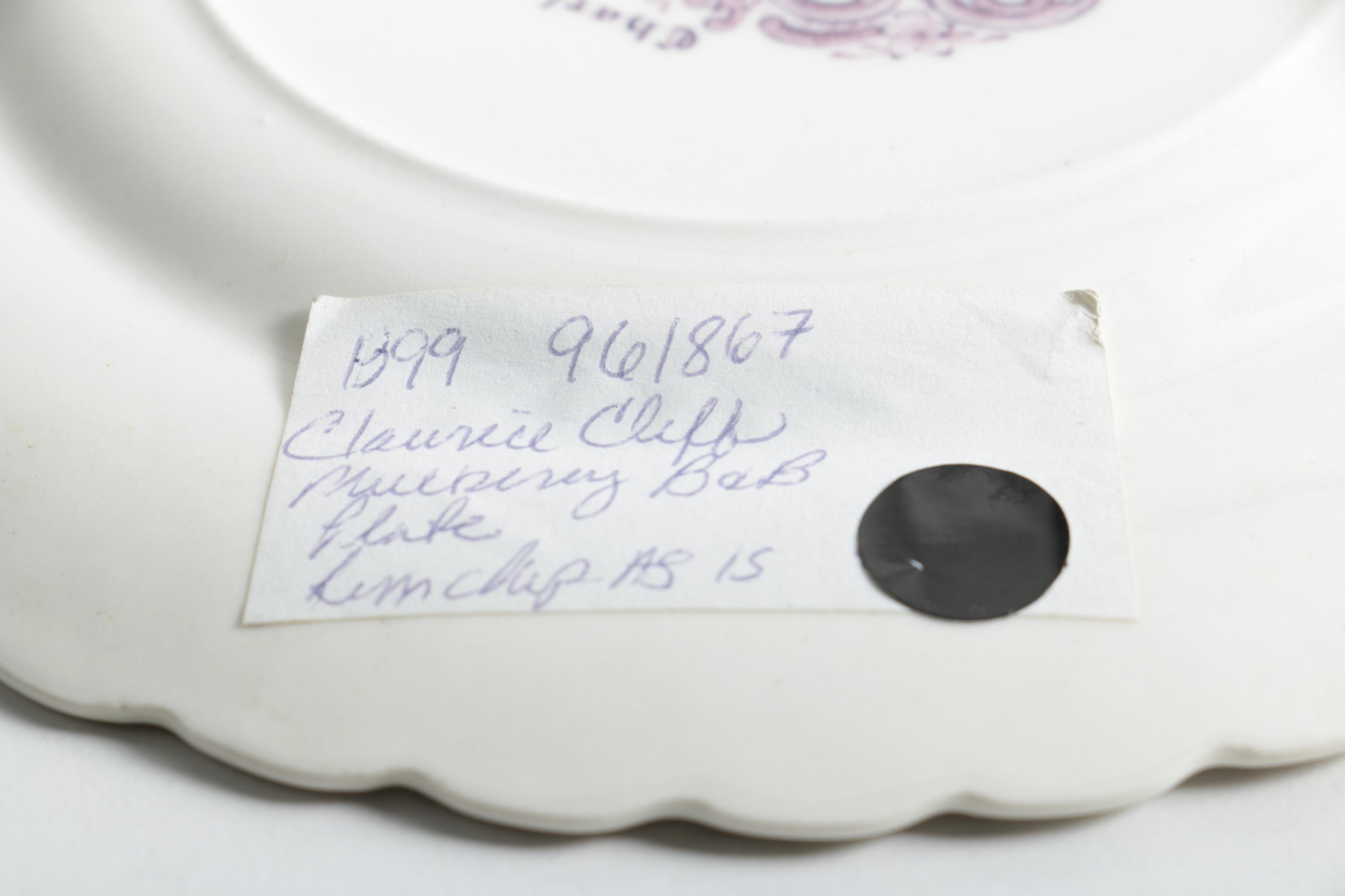 Floral Ceramic Plates Featuring Royal Staffordshire "Charolette"