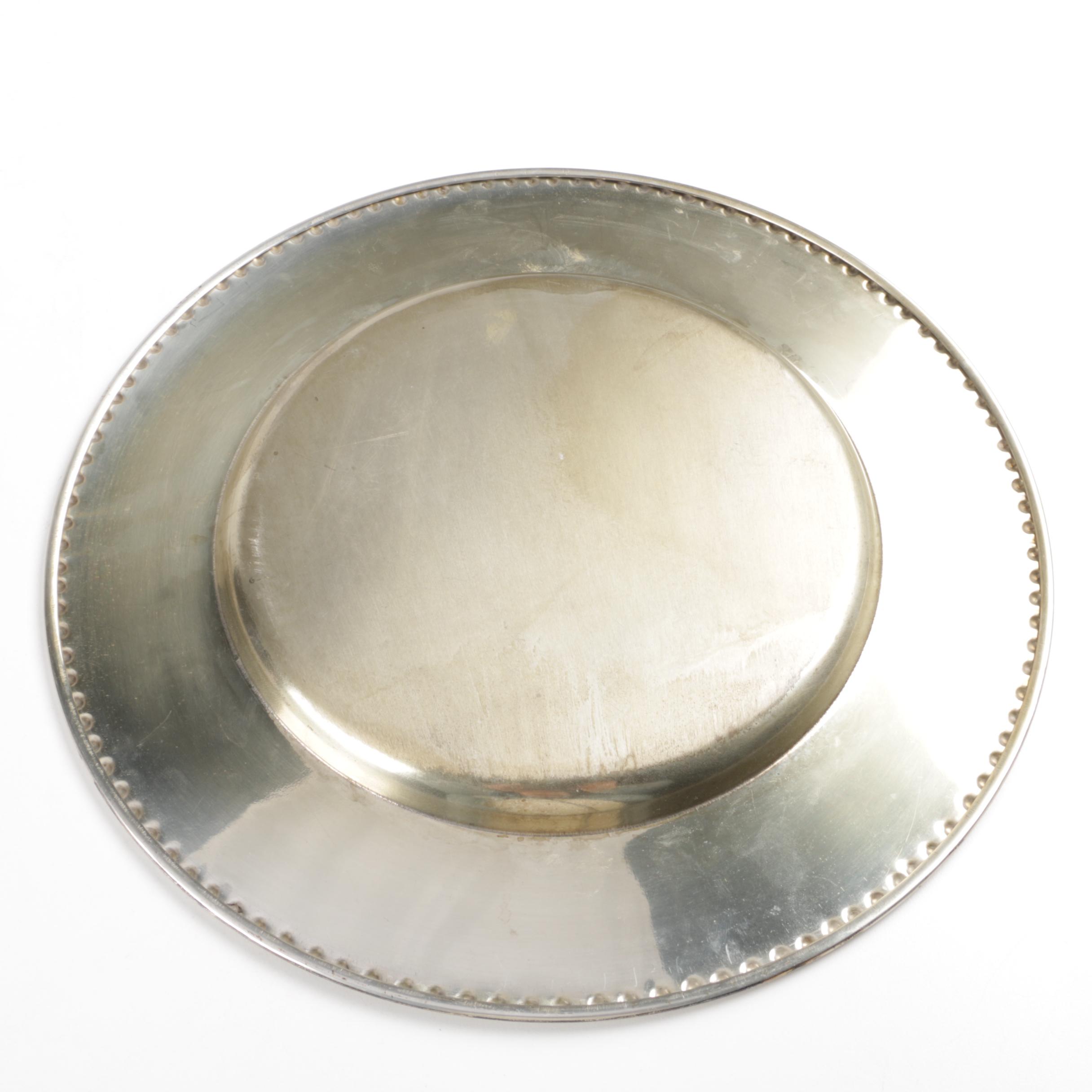 Gorham "Rondo" Silver Plate Vegetable Bowl with Assorted Serveware