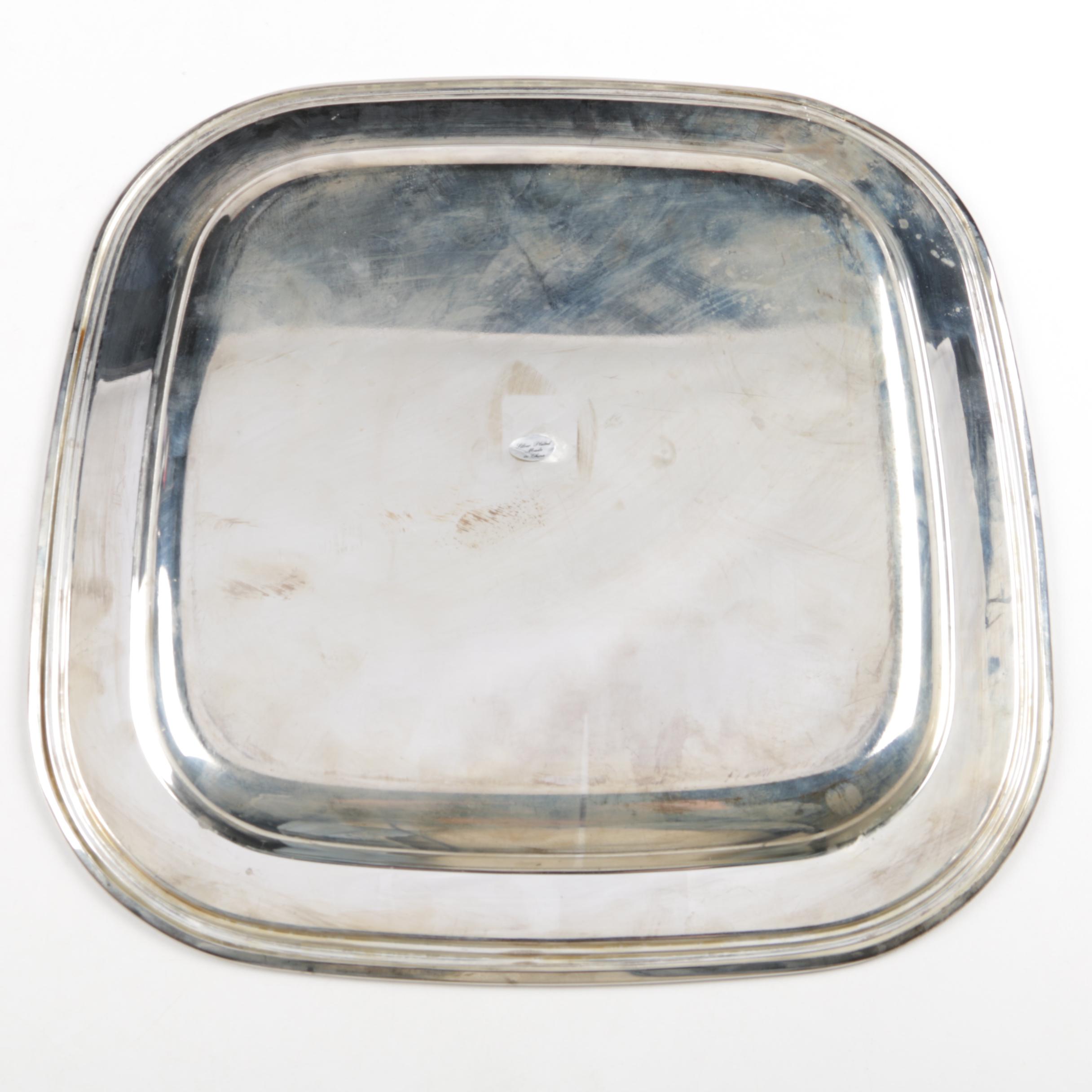 Gorham "Rondo" Silver Plate Vegetable Bowl with Assorted Serveware