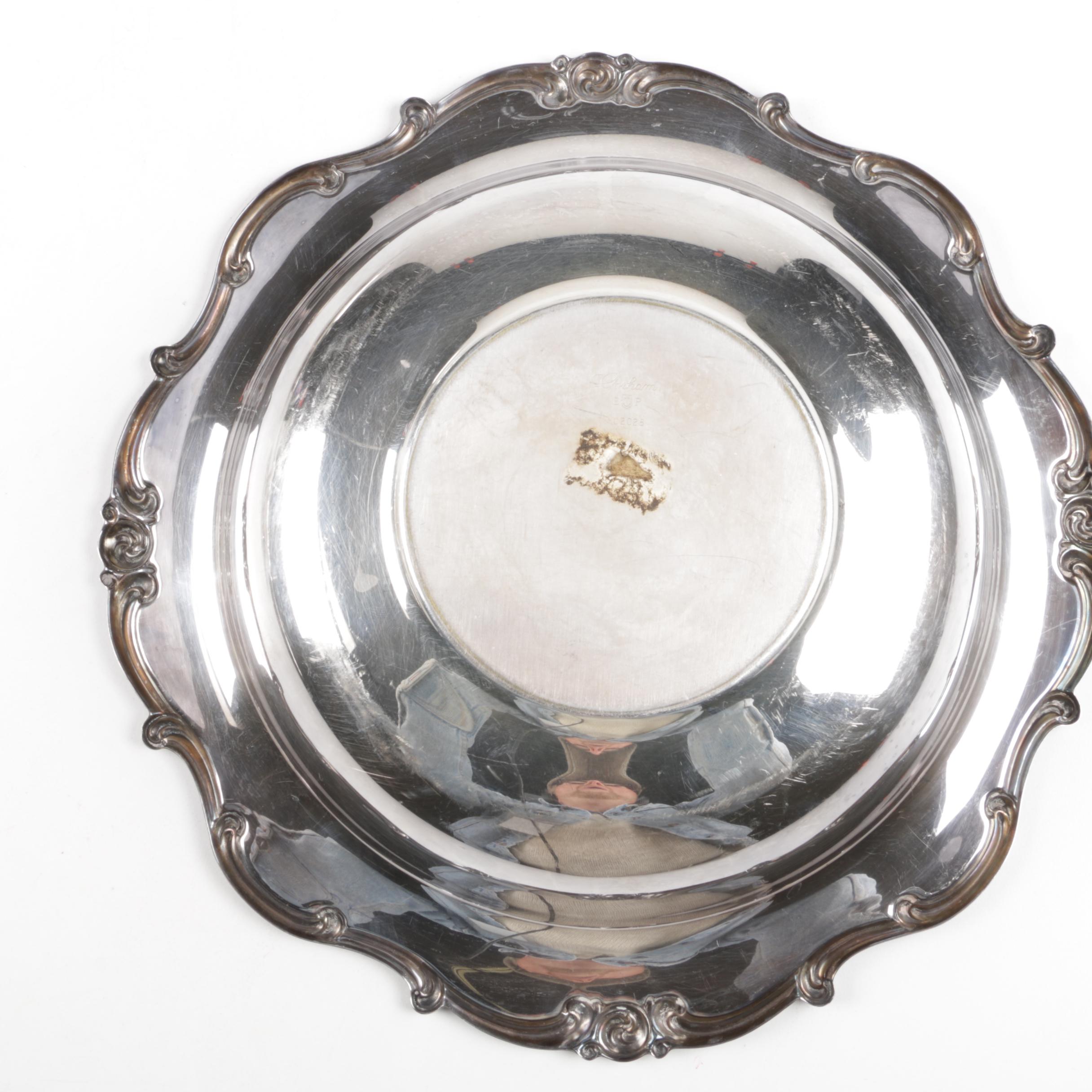 Gorham "Rondo" Silver Plate Vegetable Bowl with Assorted Serveware