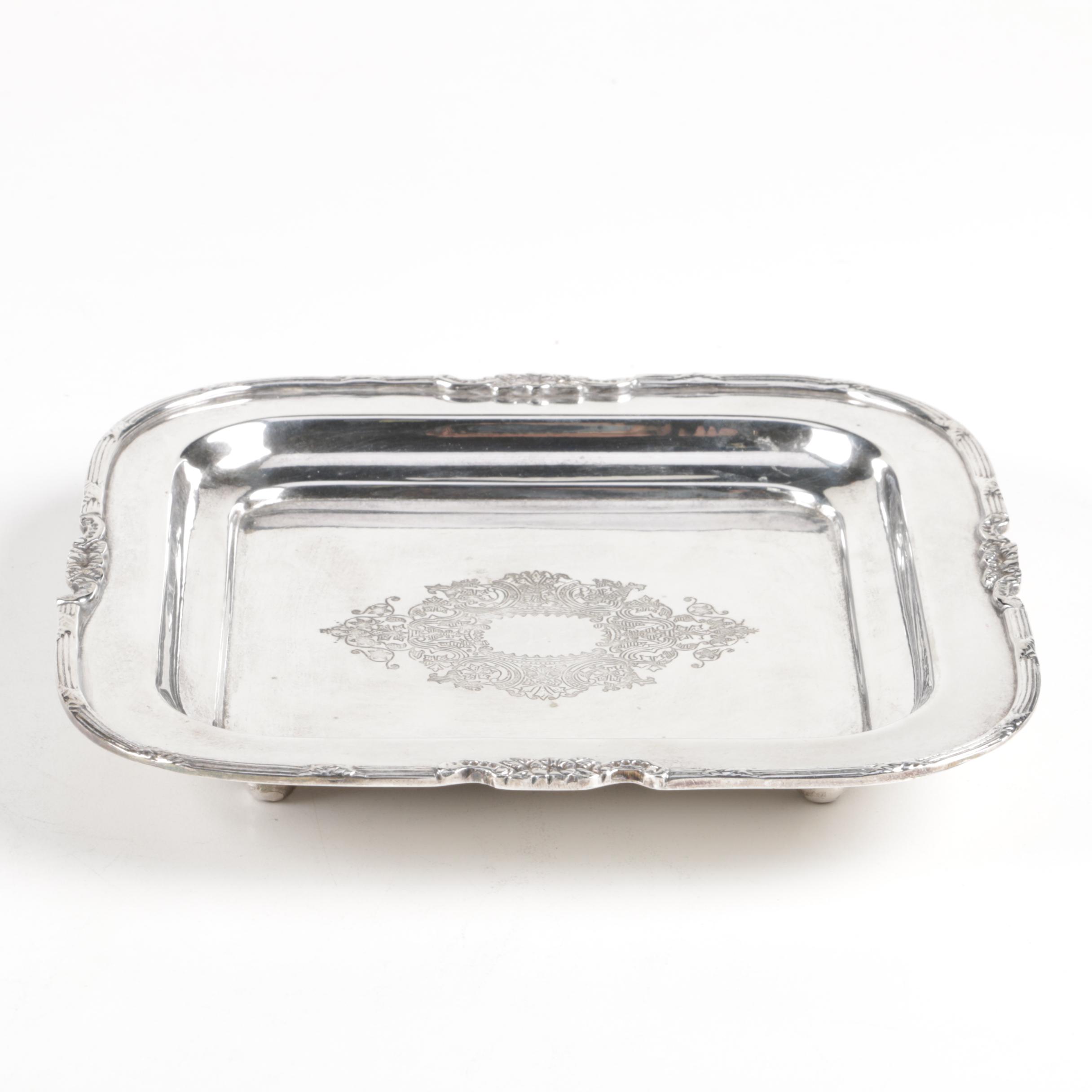 Gorham "Rondo" Silver Plate Vegetable Bowl with Assorted Serveware