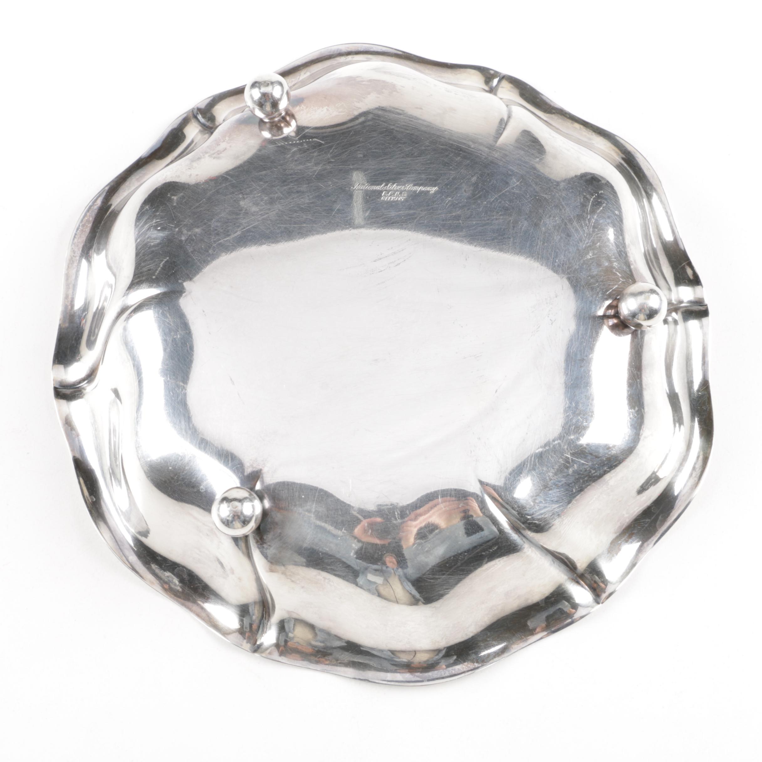 Gorham "Rondo" Silver Plate Vegetable Bowl with Assorted Serveware