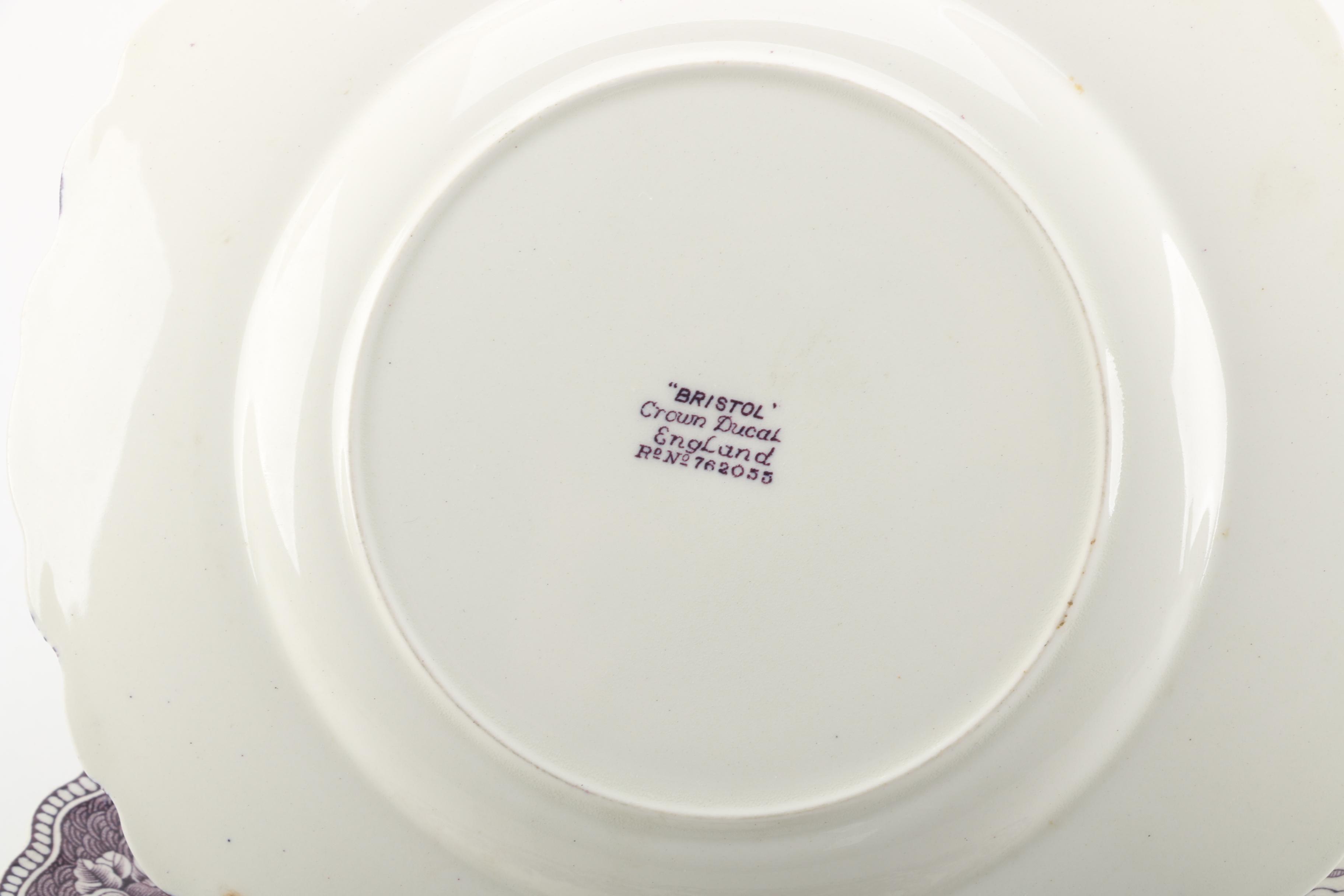 Vintage Crown Ducal "Bristol" Plates