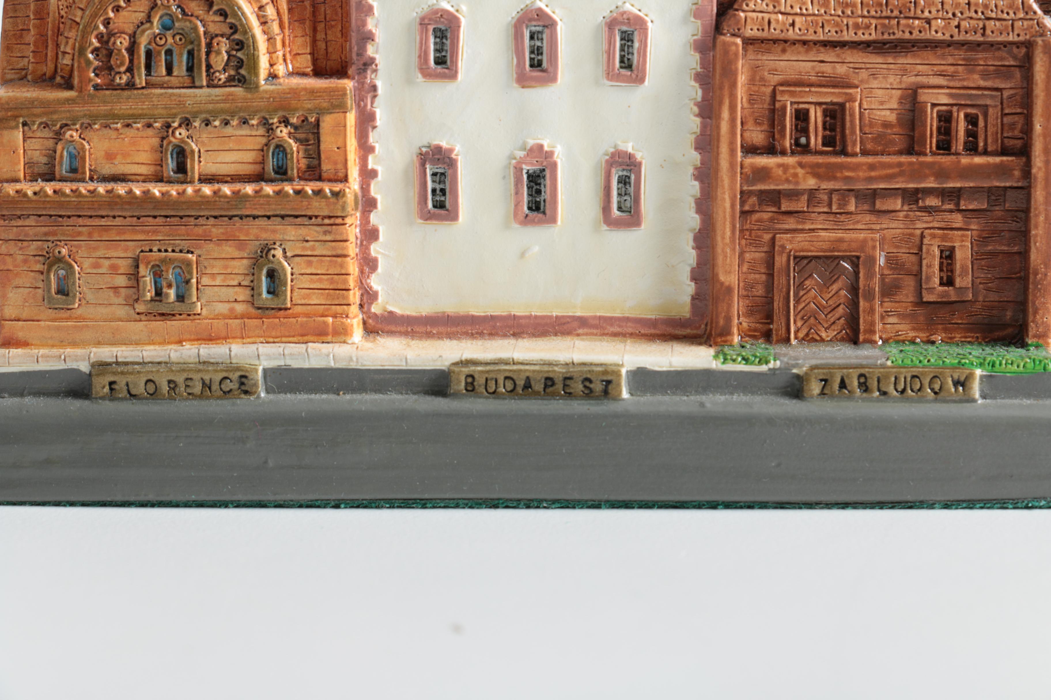 "Synagogues of Europe" Menorah and Assorted Dreidels