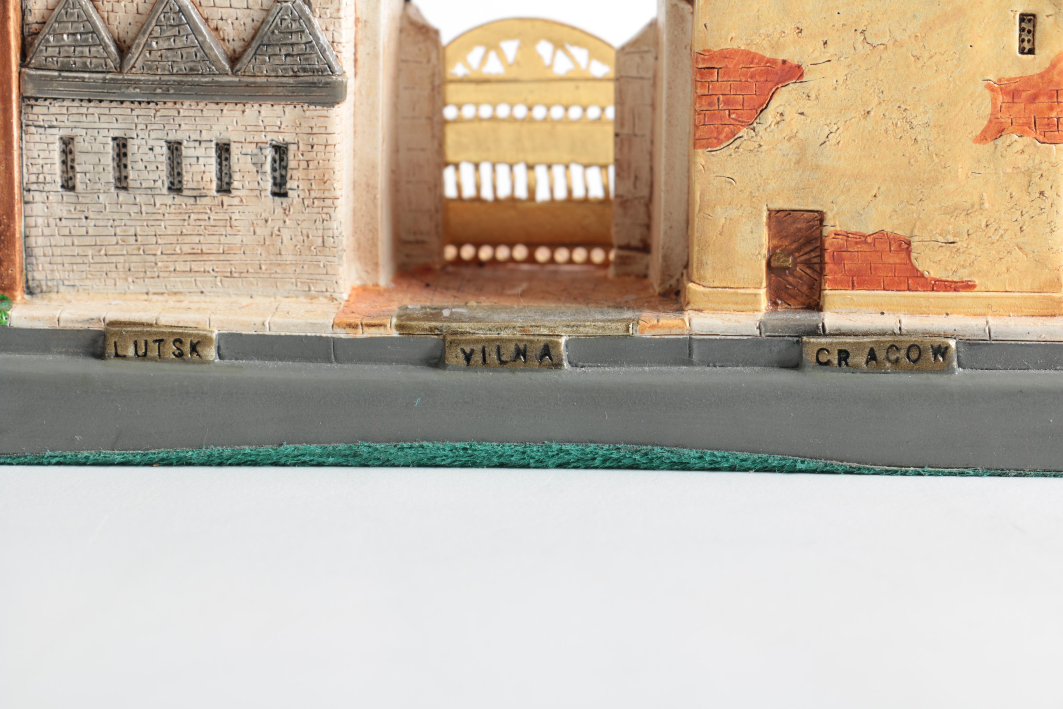 "Synagogues of Europe" Menorah and Assorted Dreidels