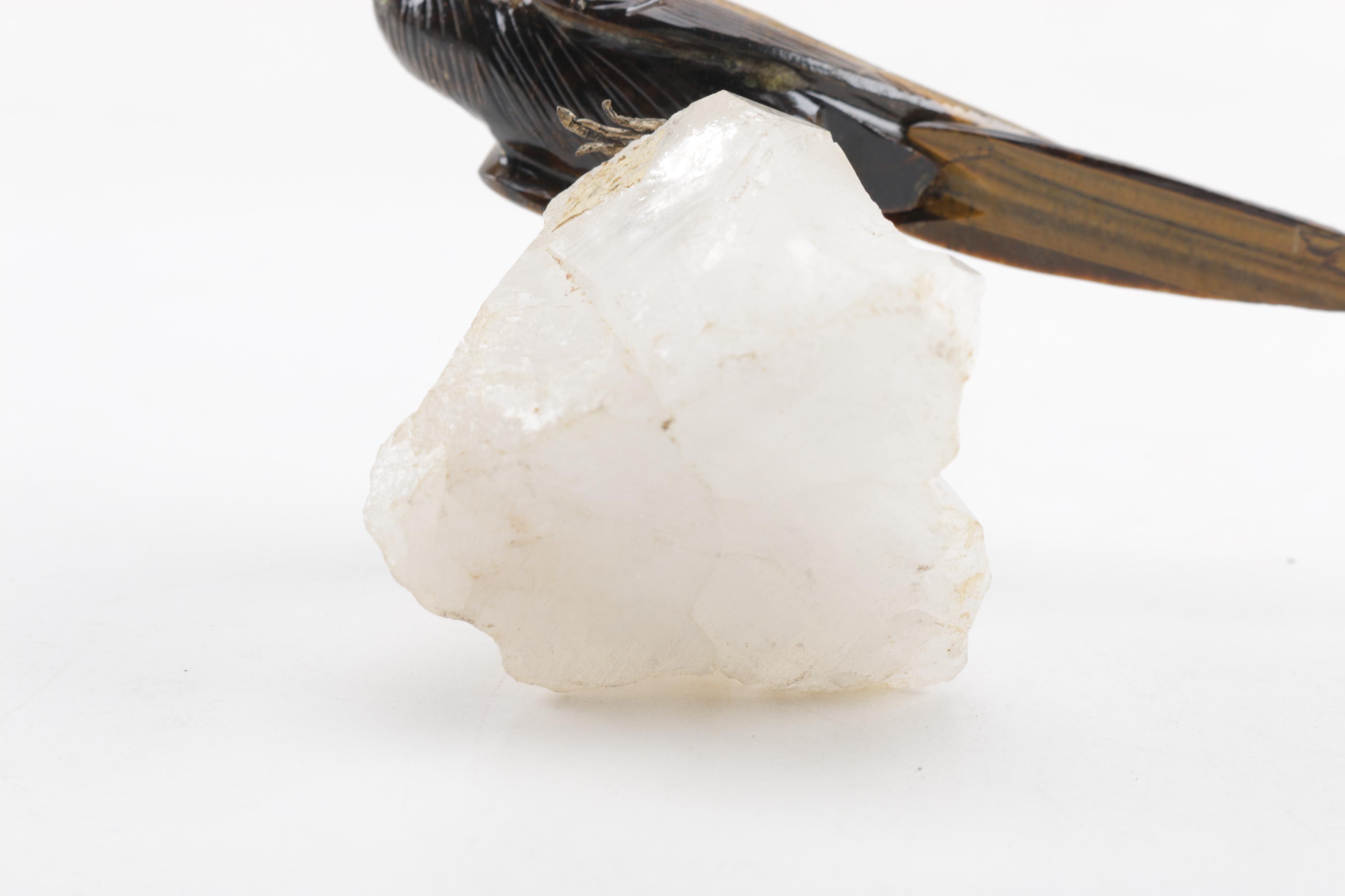 Ornate Stone Bird Figurines