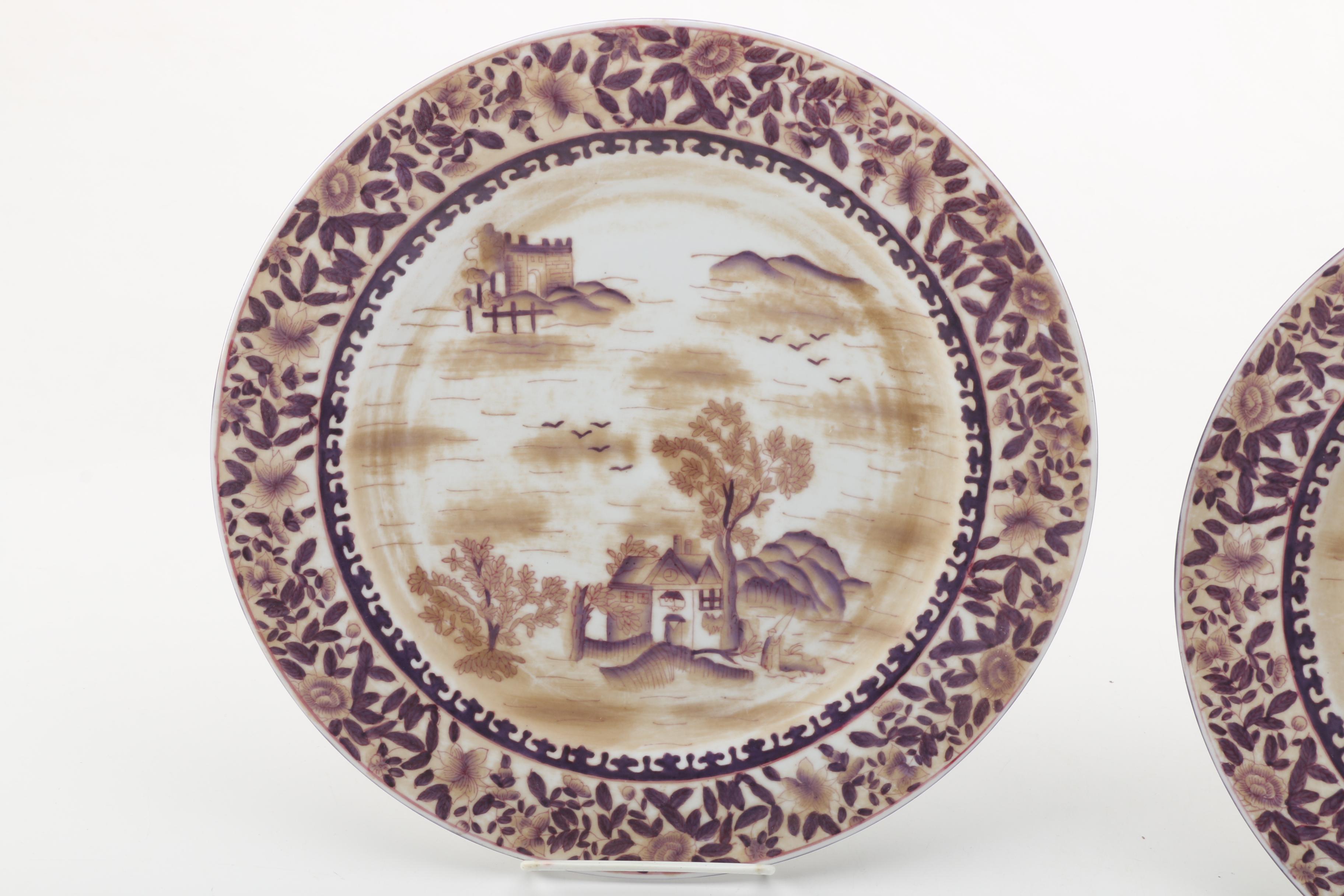 Vintage and Antique Transfer Printed Plates Including Wood & Sons