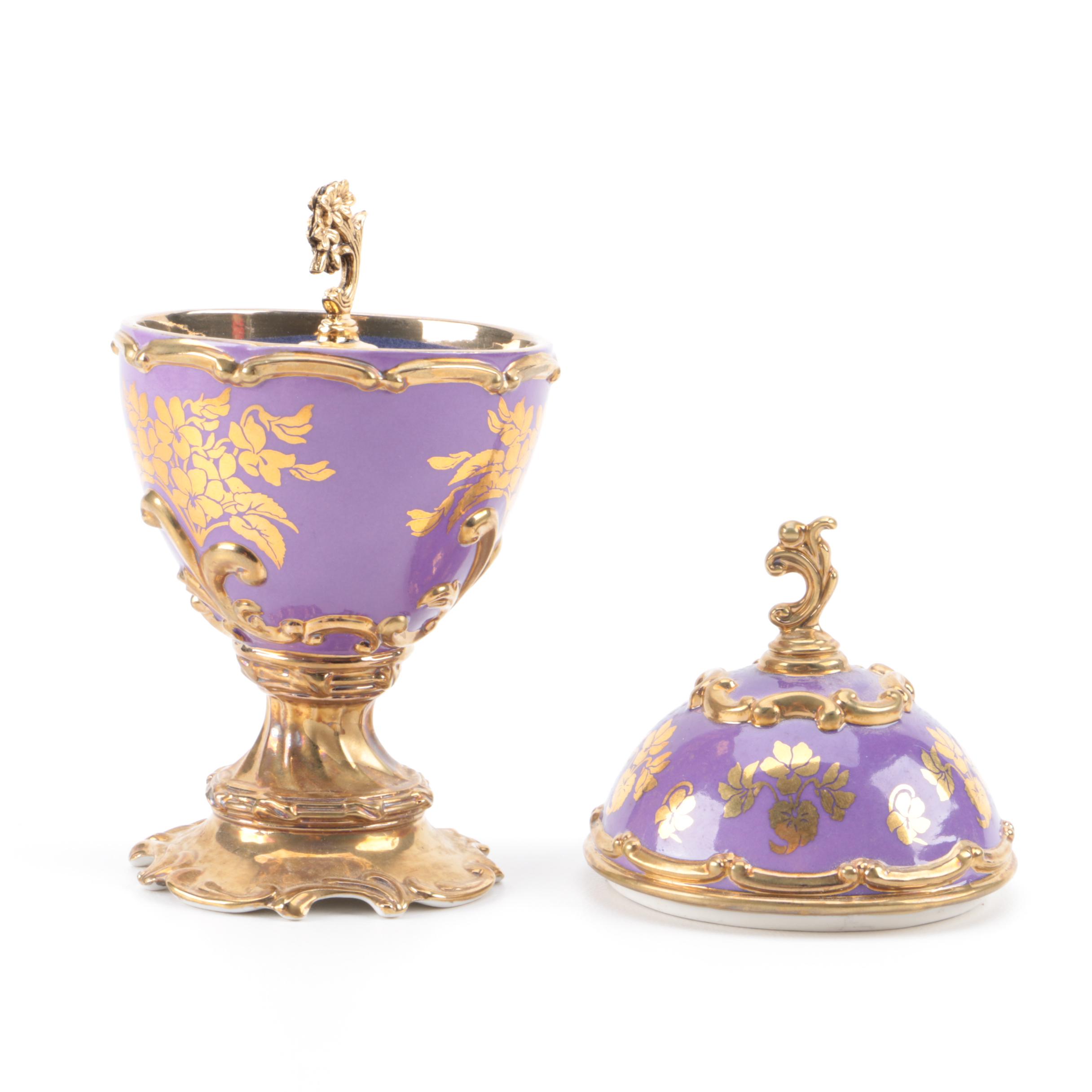 House of Faberge "Violet" Musical Egg
