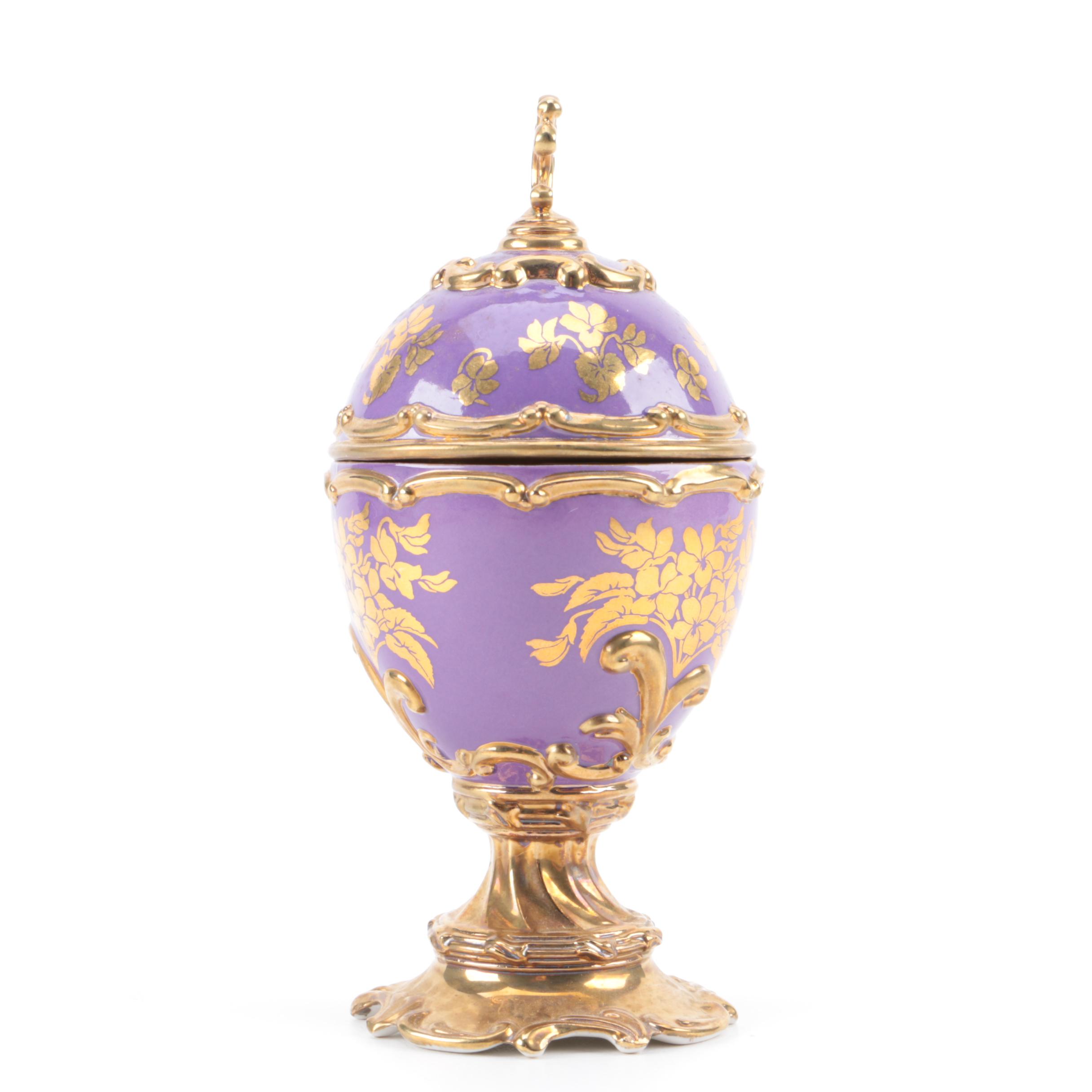 House of Faberge "Violet" Musical Egg