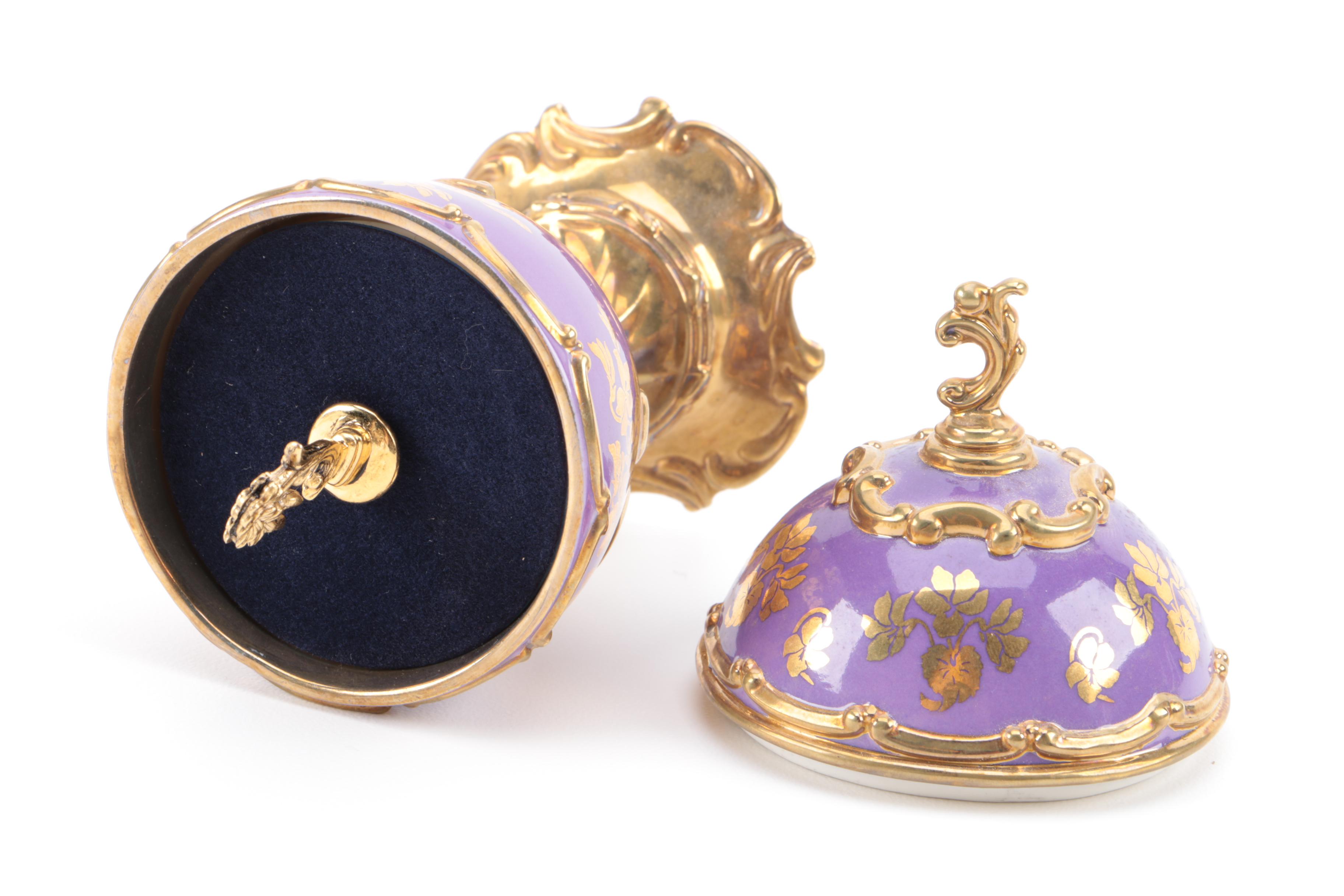 House of Faberge "Violet" Musical Egg