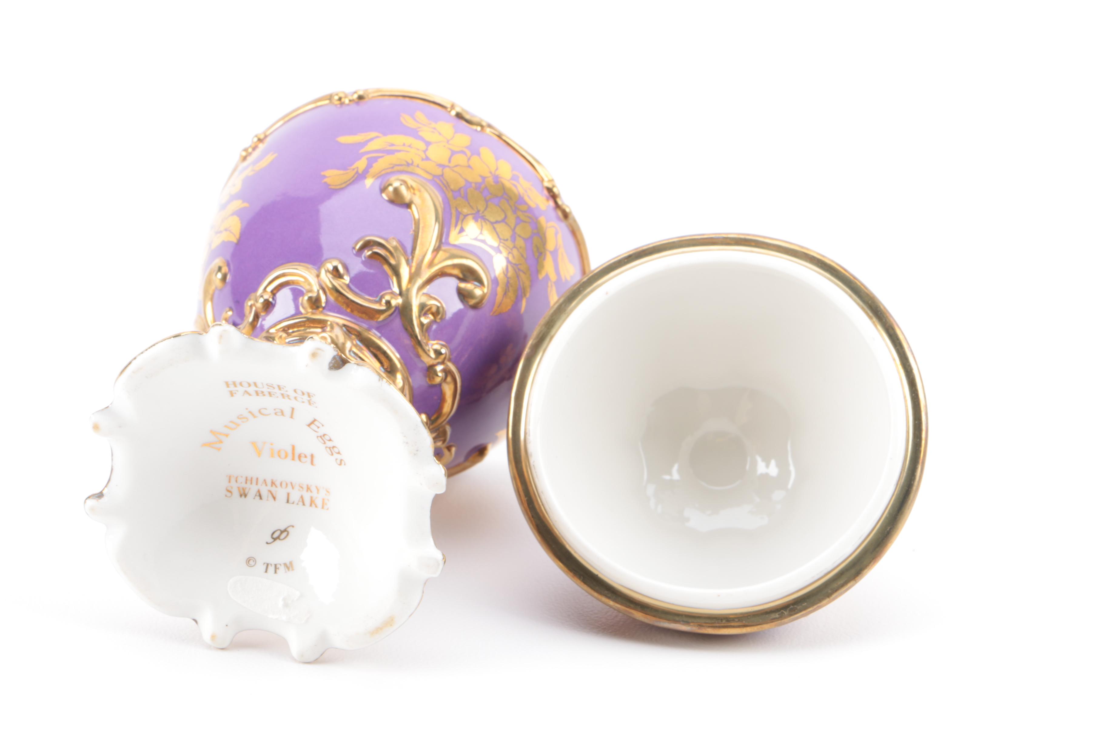 House of Faberge "Violet" Musical Egg