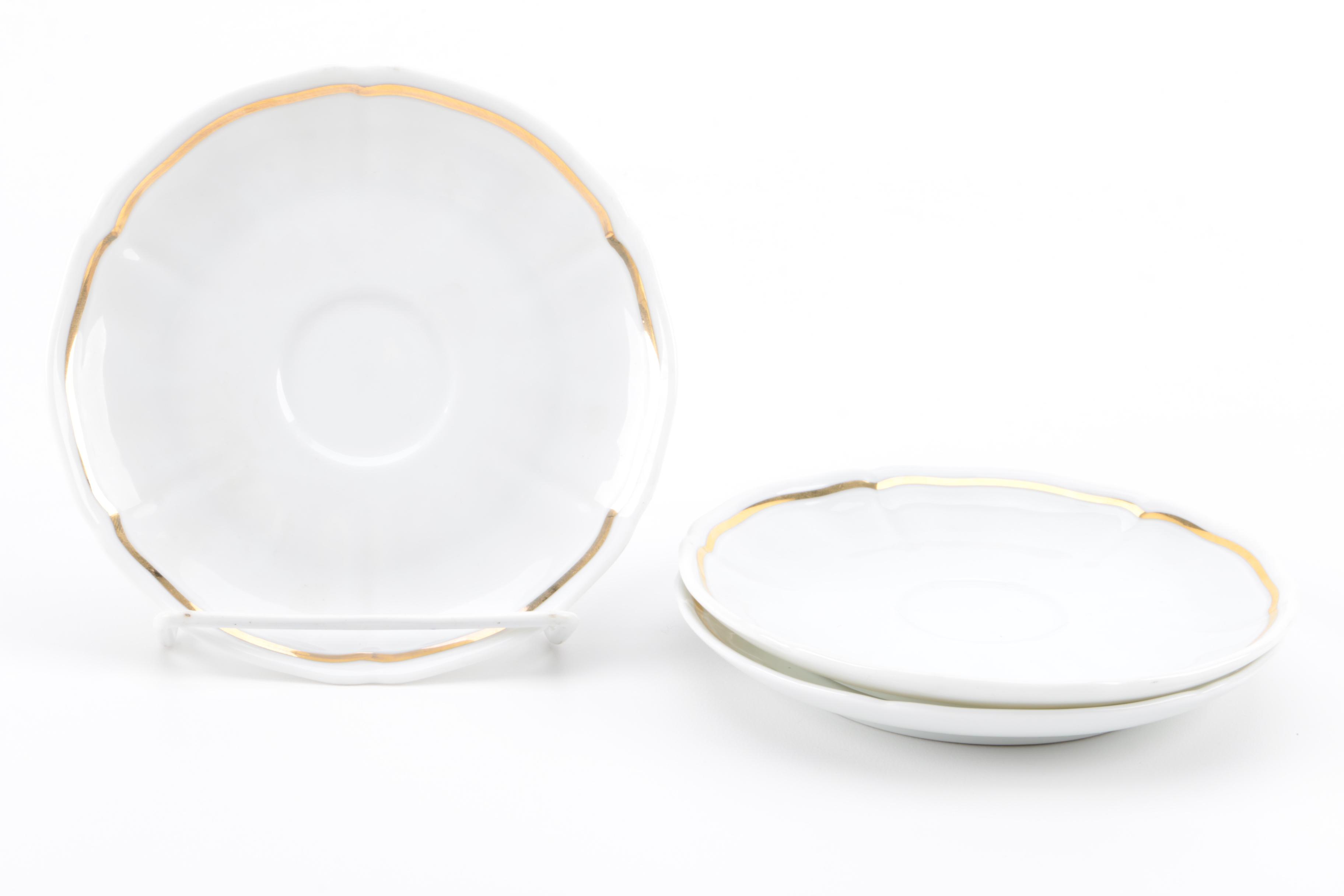 Richard Ginori "Bordo Oro" Teacups and Saucers