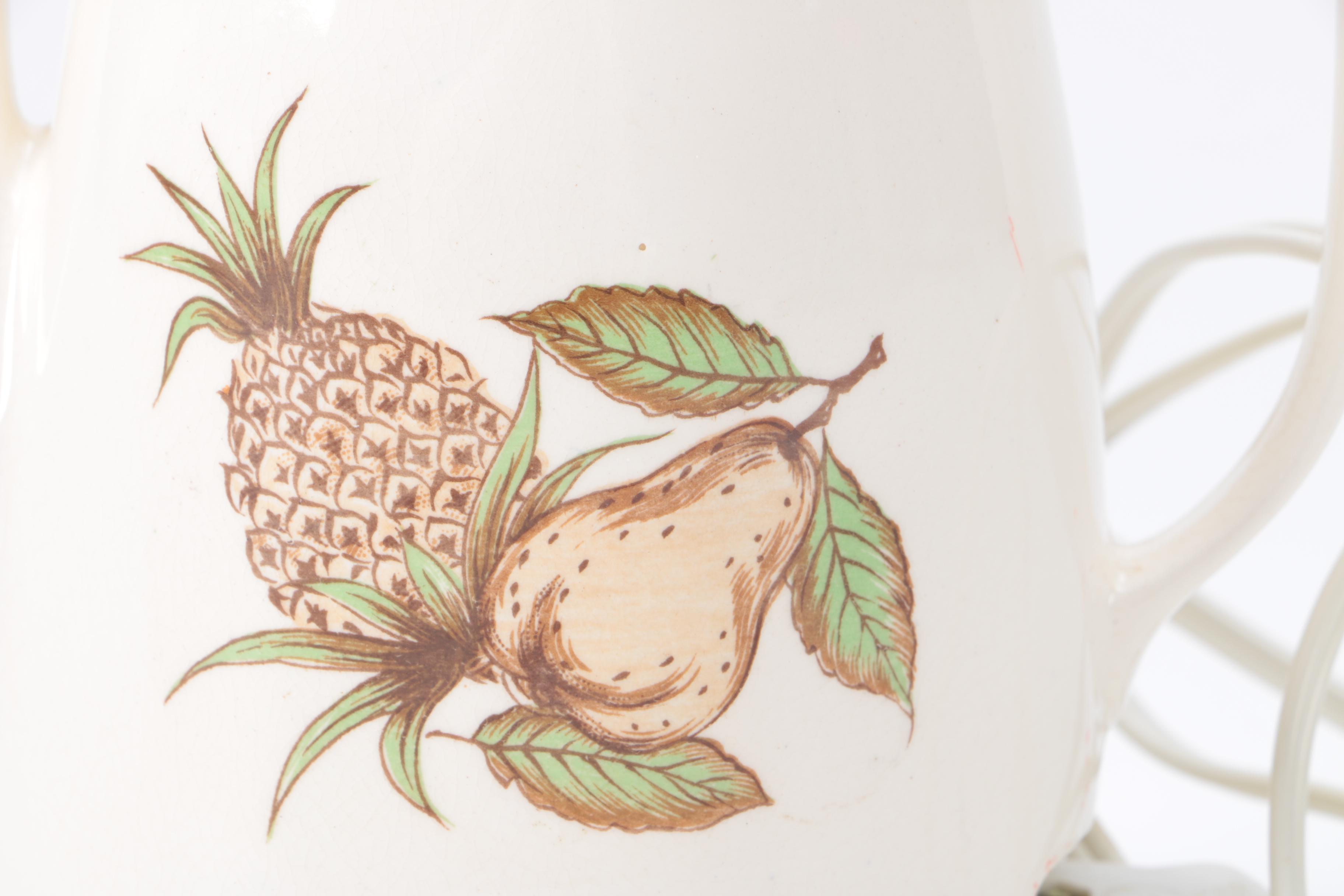 Vintage Electric Porcelain Teapot Made in Japan