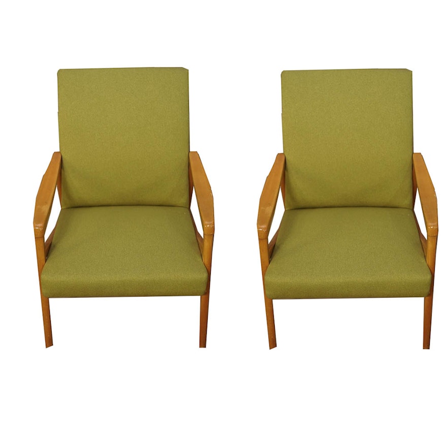 Danish Modern Style Armchairs