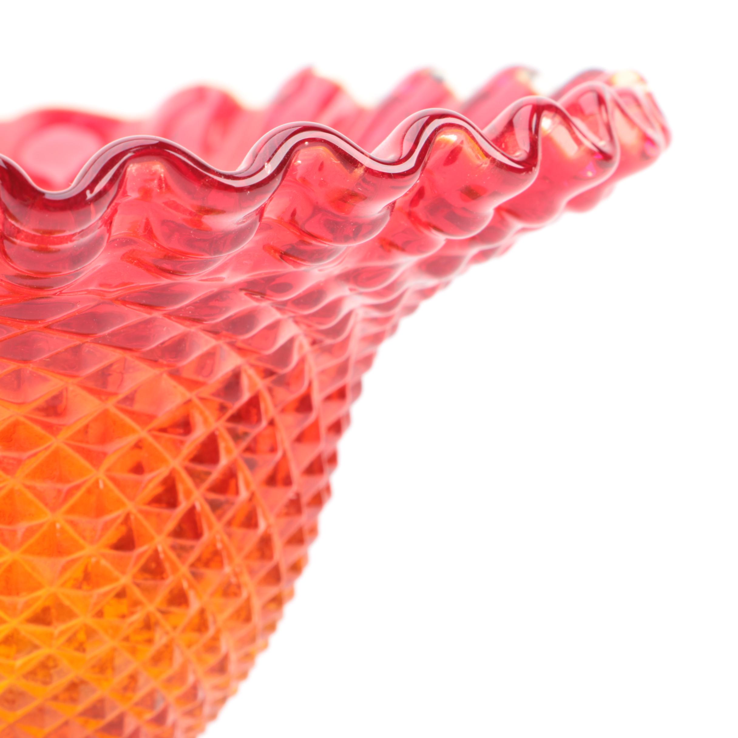 Vintage Amberina Glassware