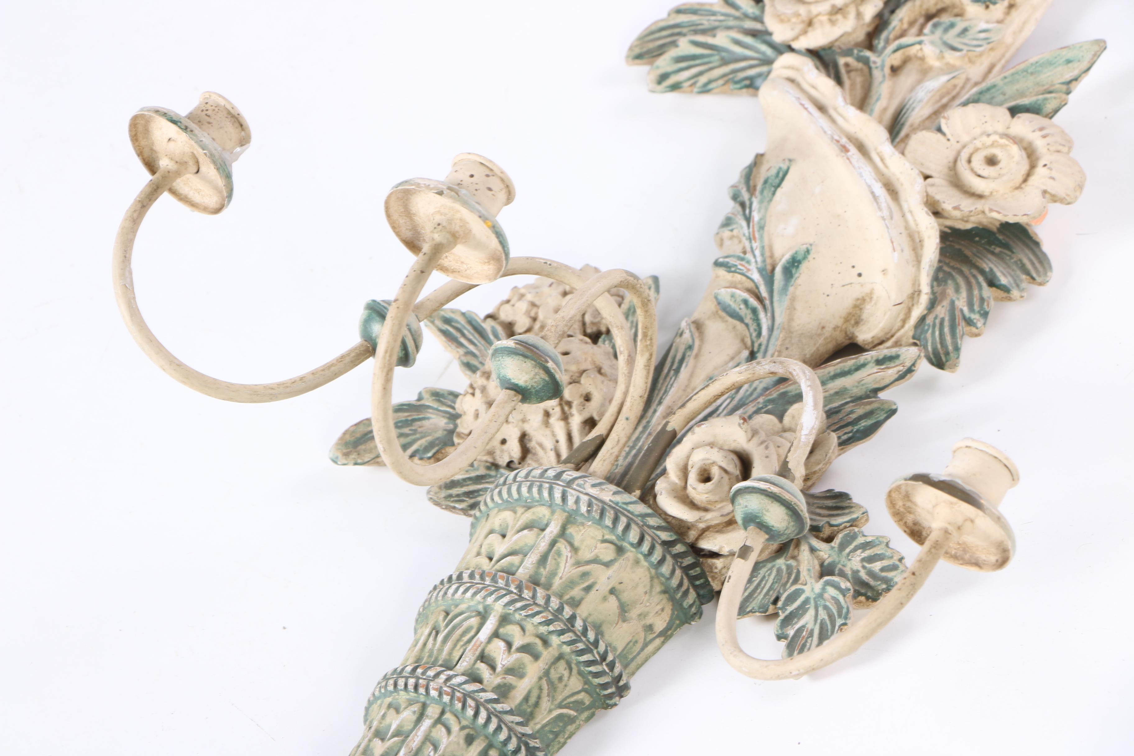 Floral Candle Wall Sconces