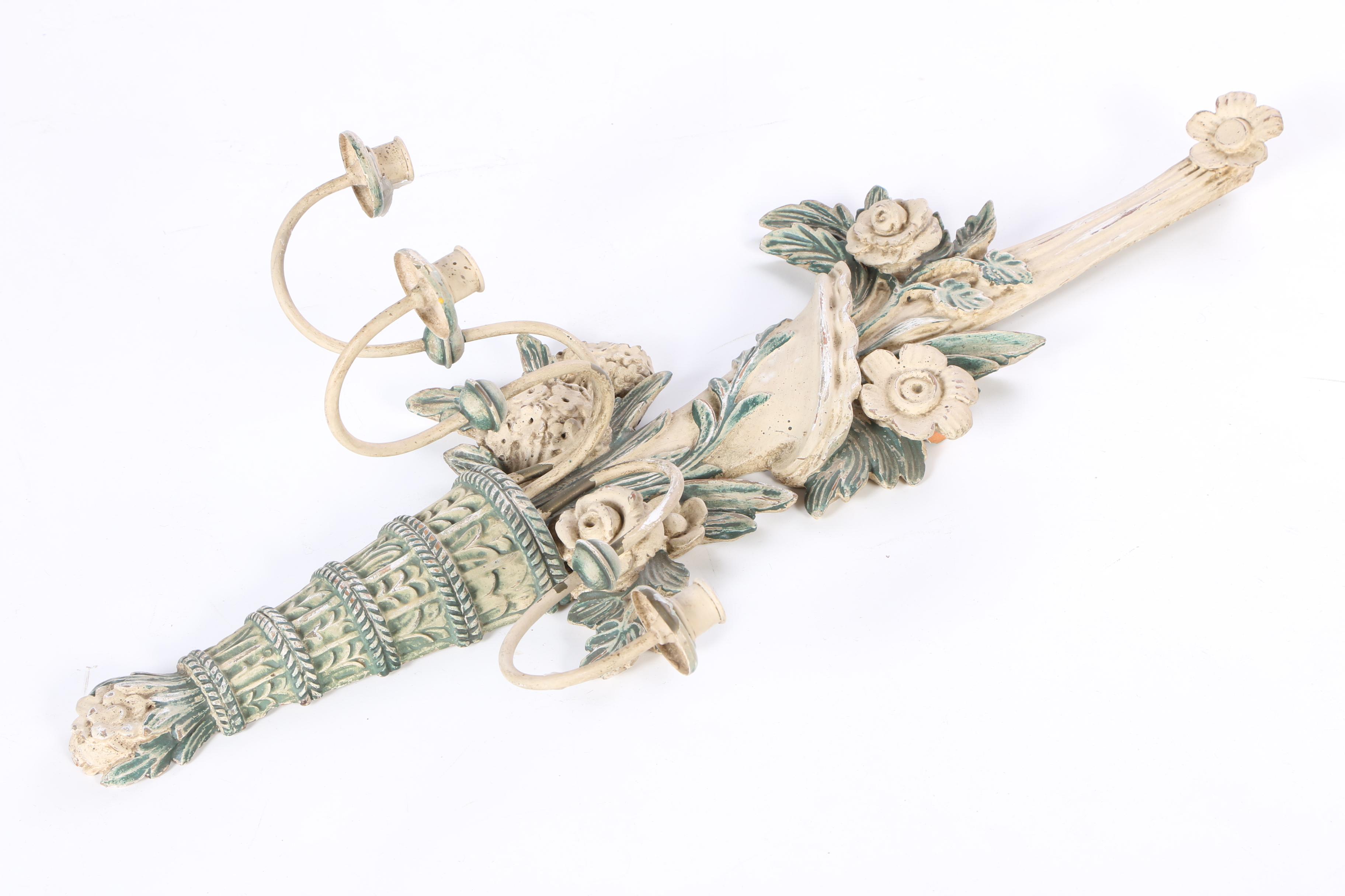 Floral Candle Wall Sconces