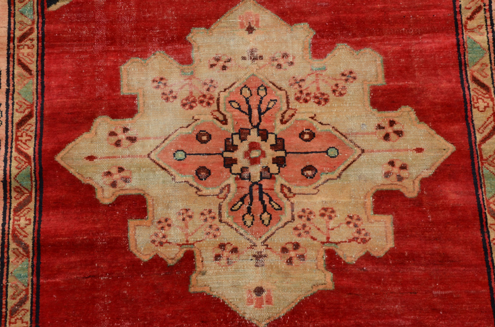 Antique Persian Hand-Knotted Bakshaish Area Rug