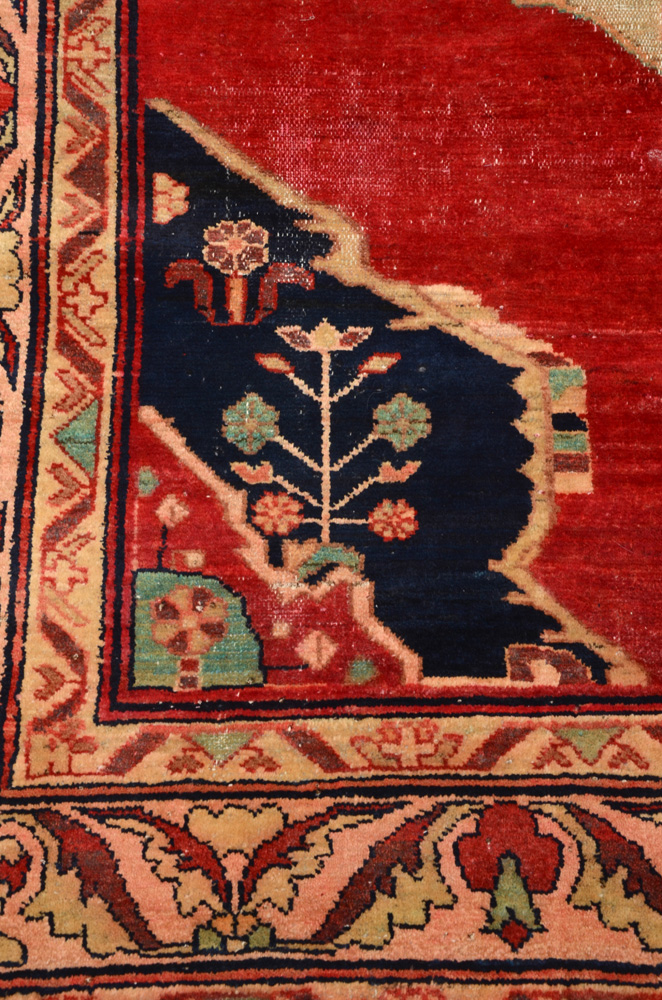 Antique Persian Hand-Knotted Bakshaish Area Rug