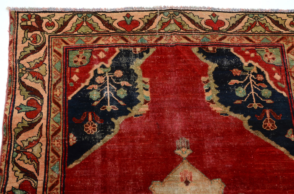 Antique Persian Hand-Knotted Bakshaish Area Rug