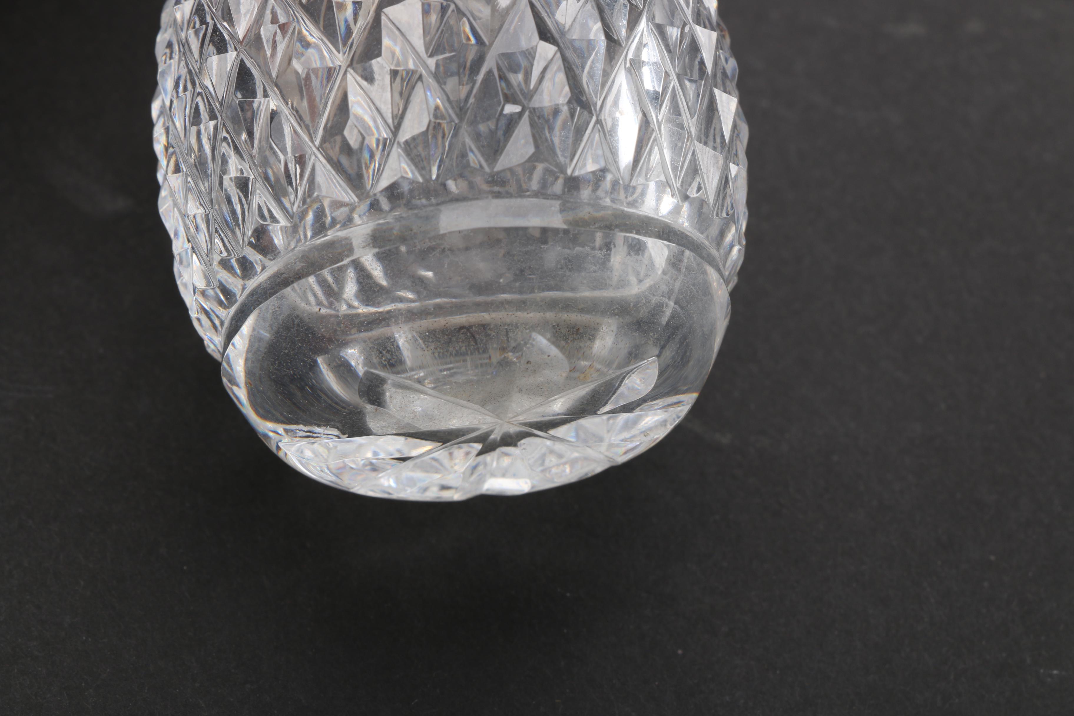 Waterford Crystal Bud Vase and Crystal Rose Bowl Vase