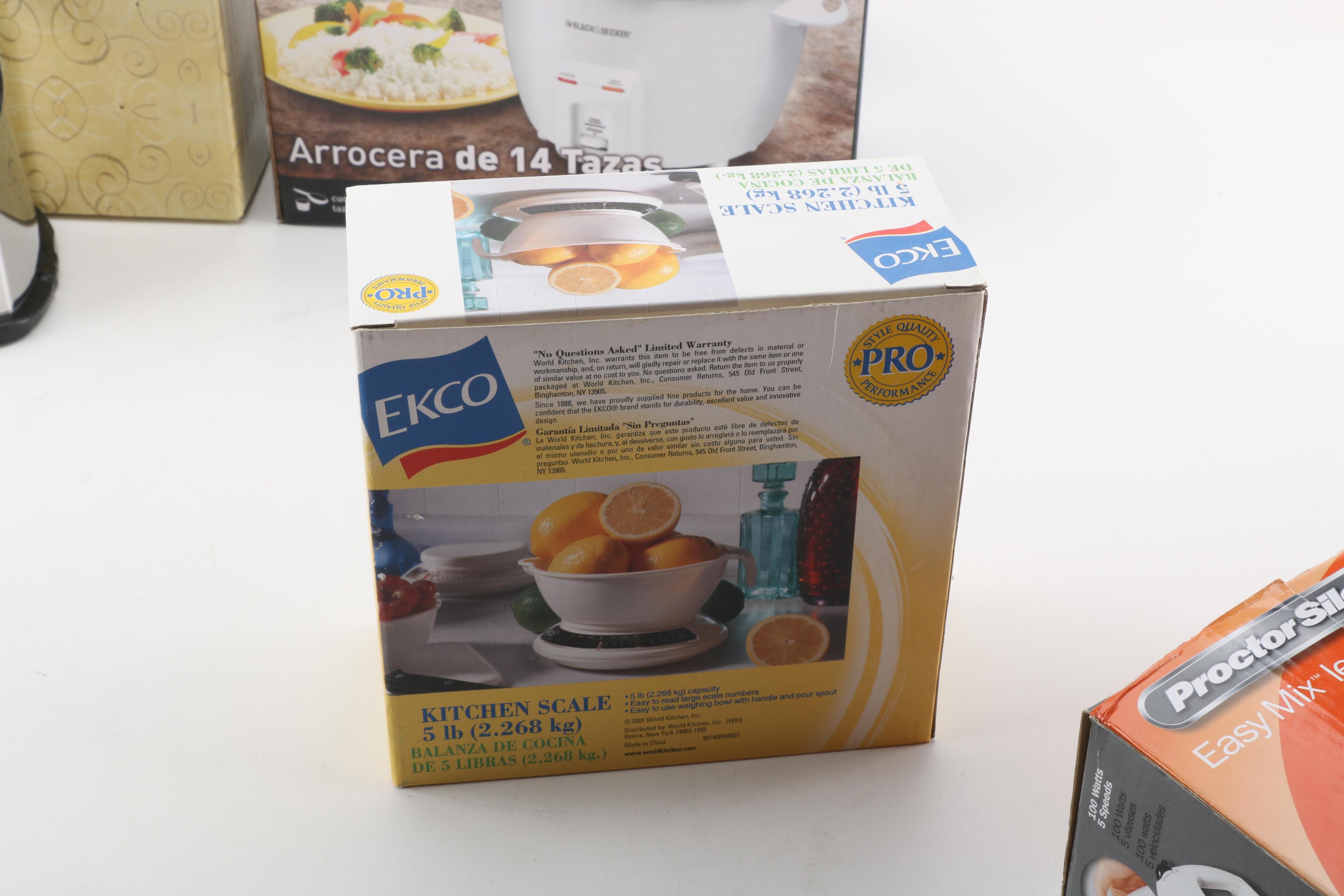 Kitchen Scale, Rice Cooker and Other Kitchen Appliances and Housewares