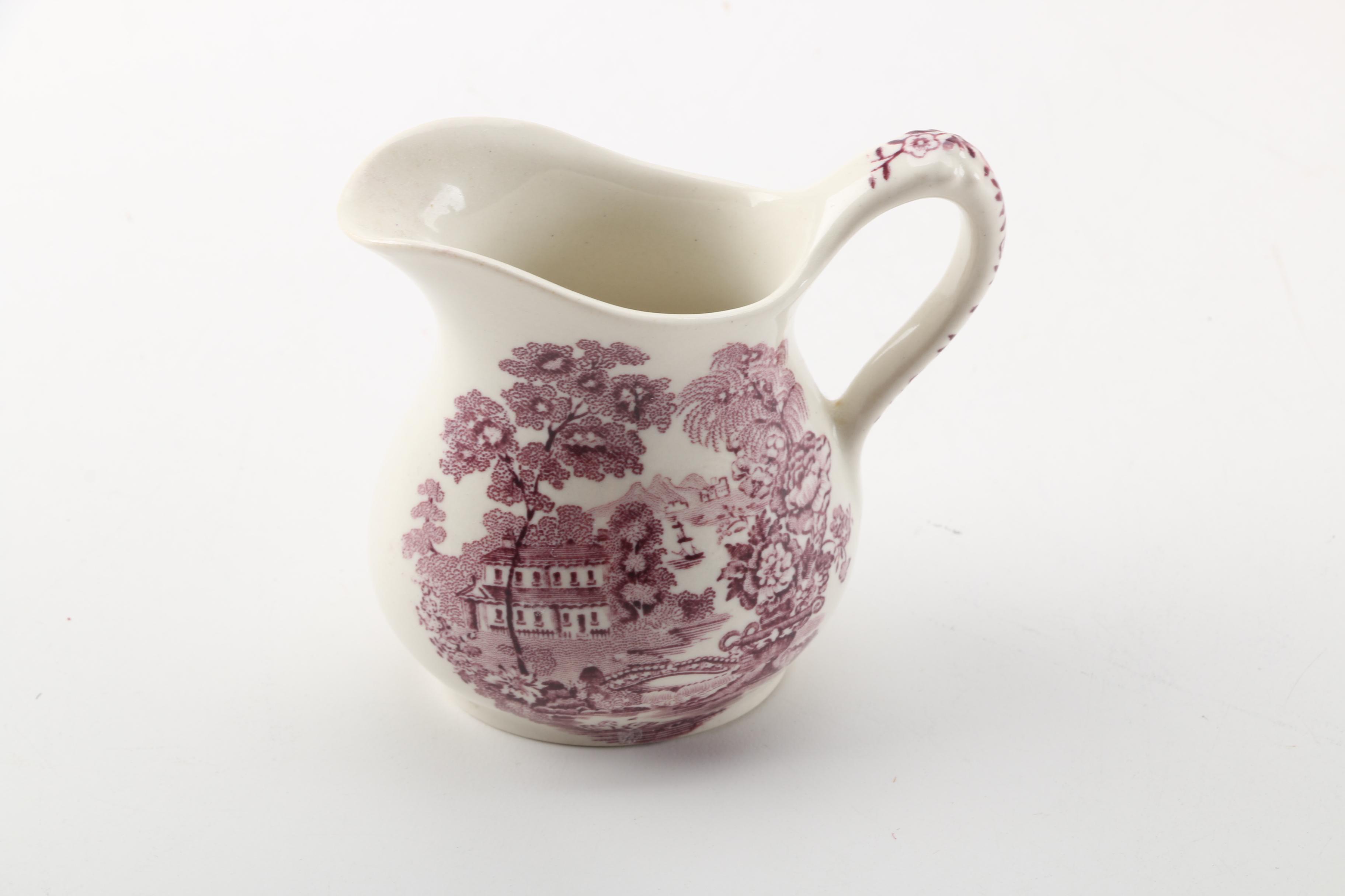 Clarice Cliff for Royal Staffordshire and A.J. Wilkinson Mulberry Transferware