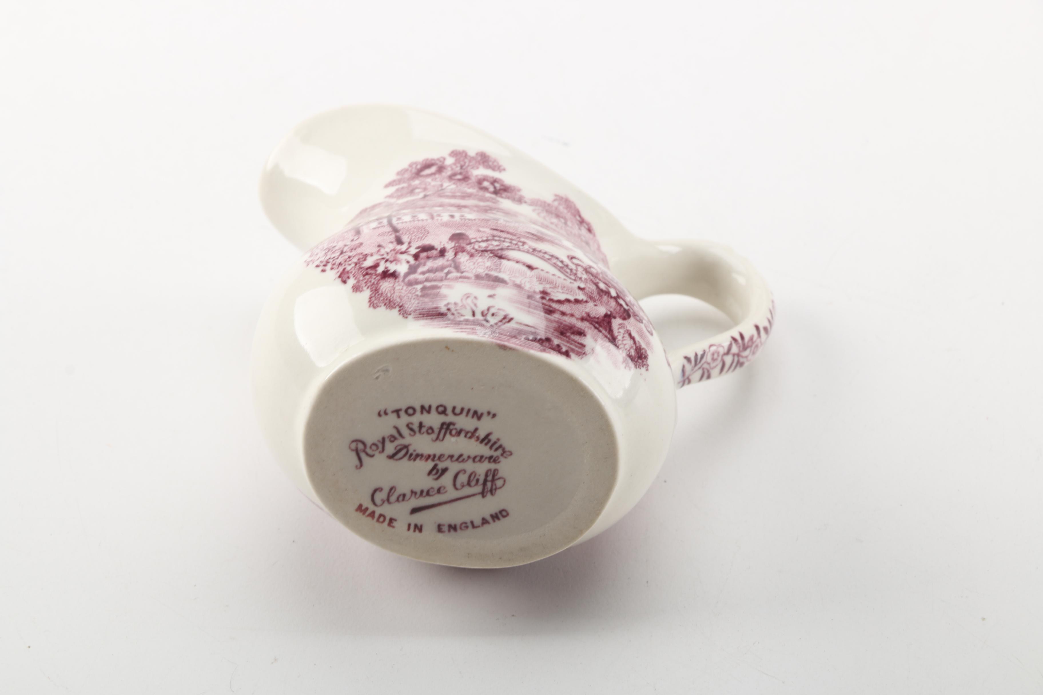 Clarice Cliff for Royal Staffordshire and A.J. Wilkinson Mulberry Transferware