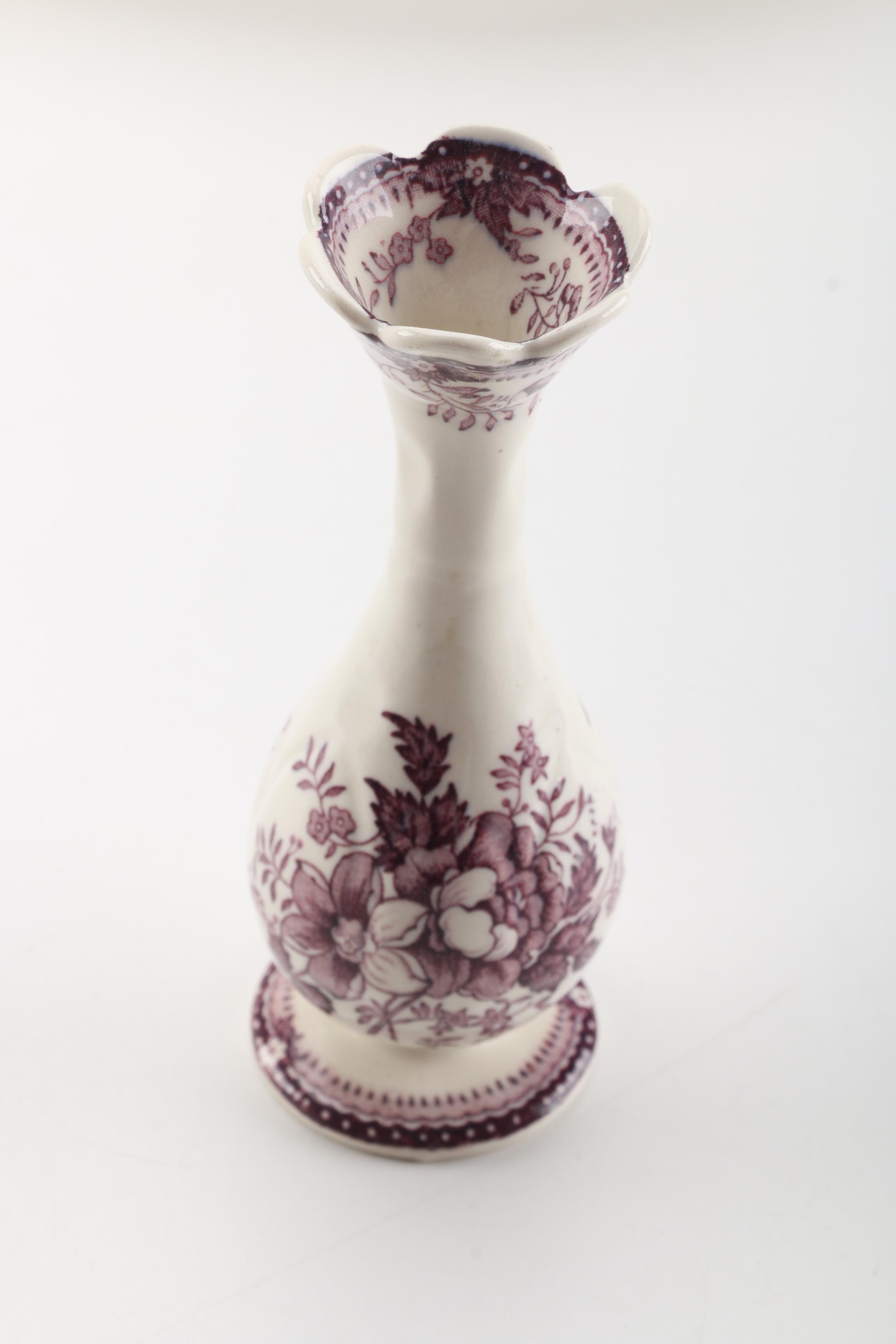 Clarice Cliff for Royal Staffordshire and A.J. Wilkinson Mulberry Transferware