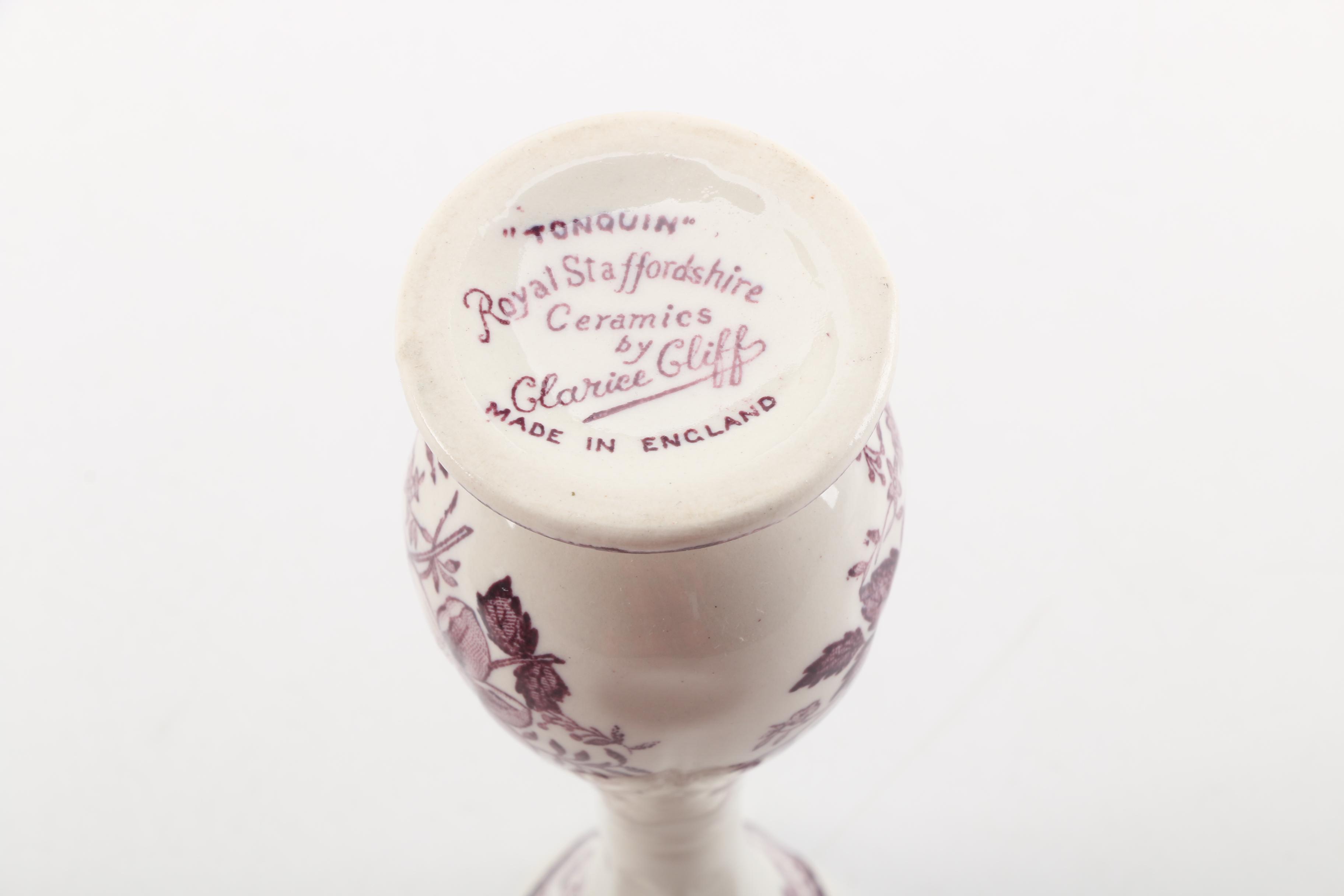 Clarice Cliff for Royal Staffordshire and A.J. Wilkinson Mulberry Transferware