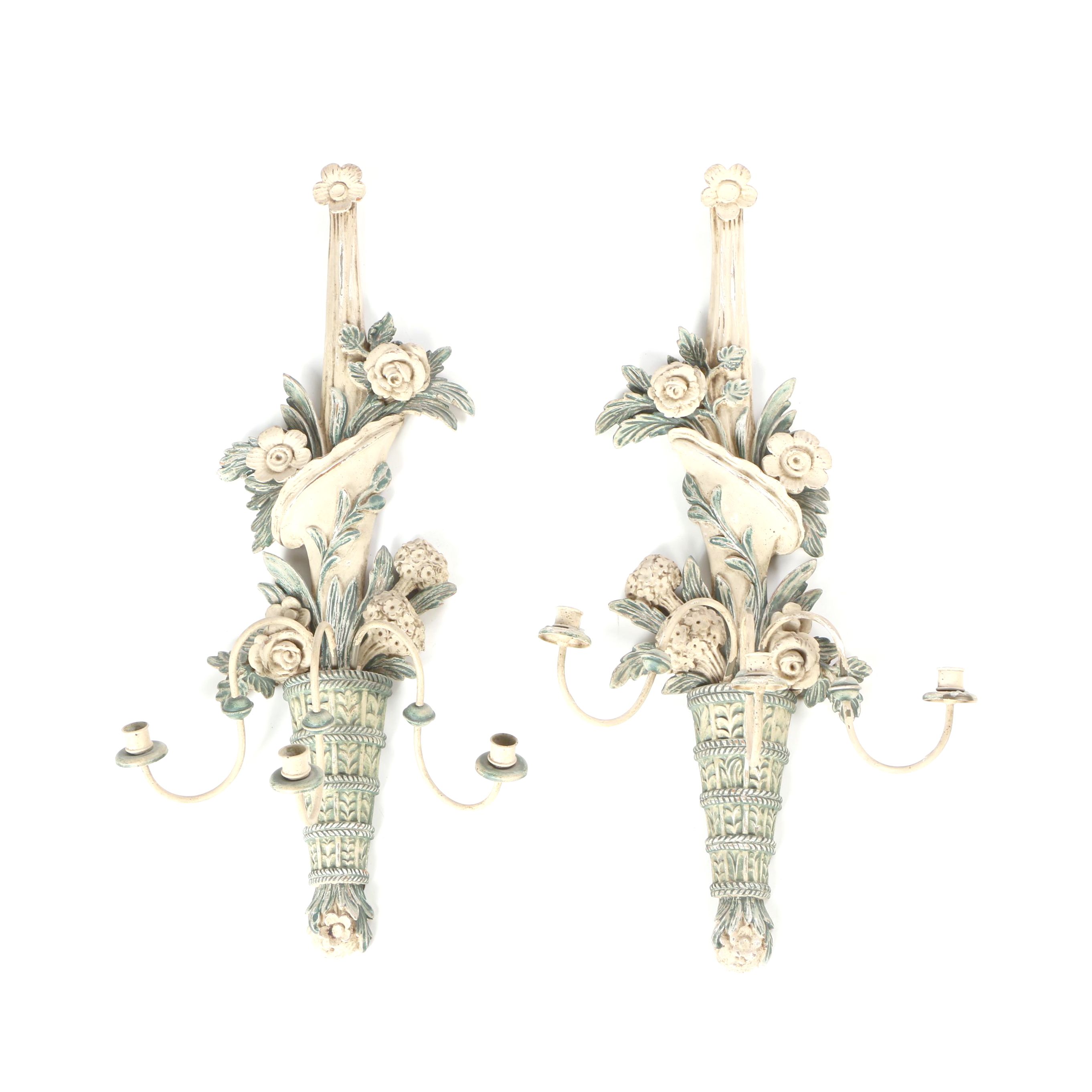 Floral Candle Wall Sconces