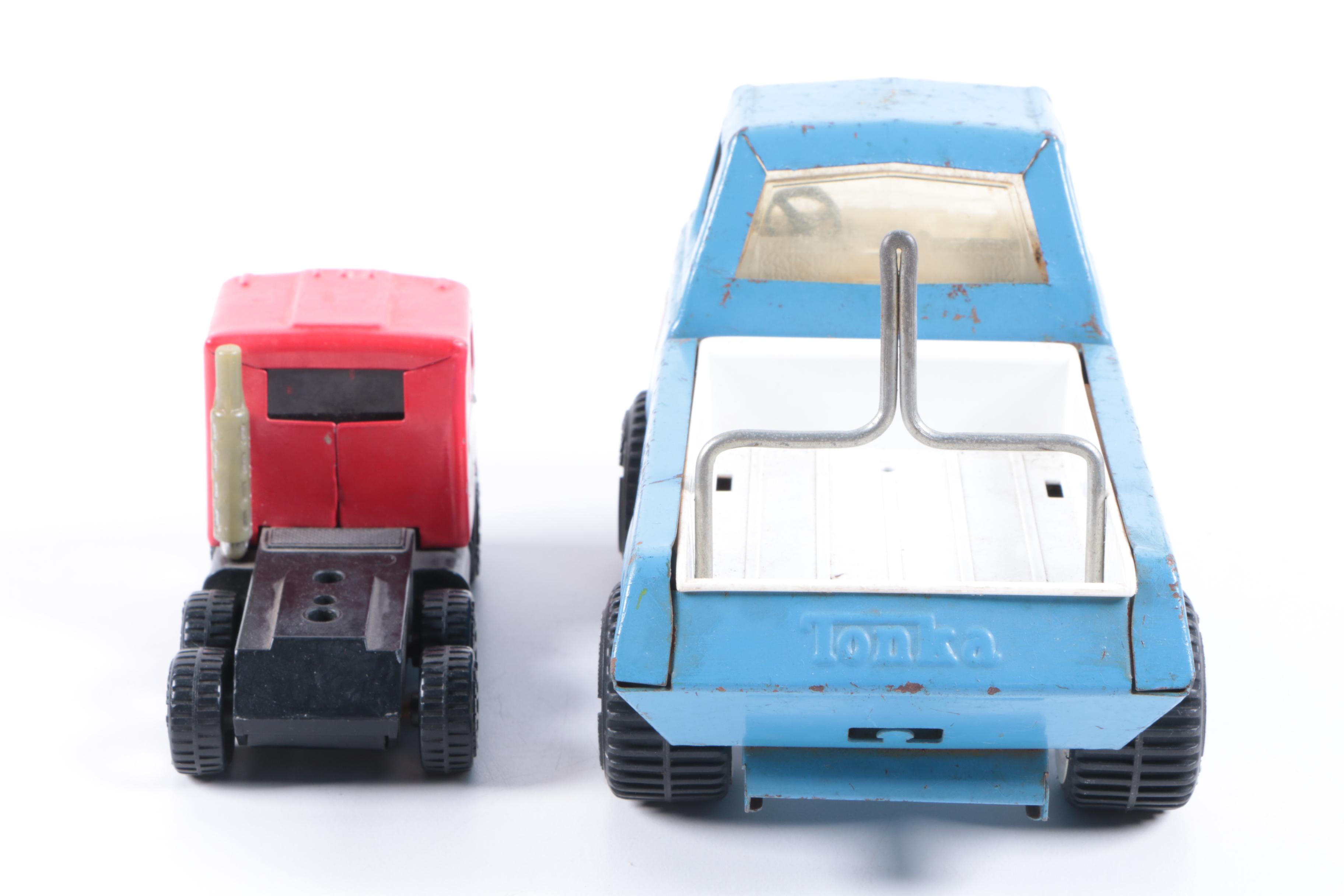 Vintage Toy Trucks and Trains Including Bachmann "M*A*S*H" Trains