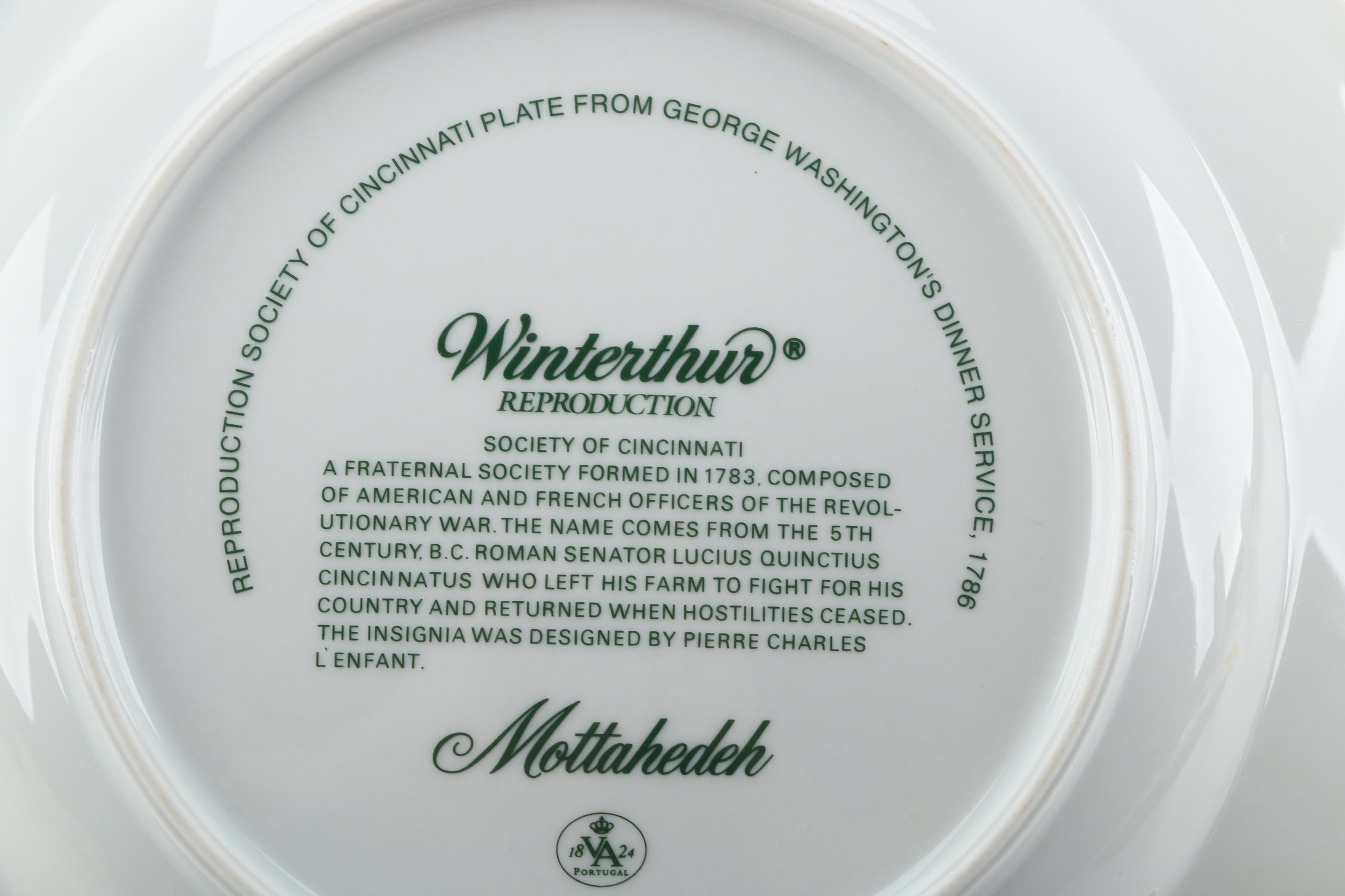 Mottahedeh "Cincinnati" Dessert Plates