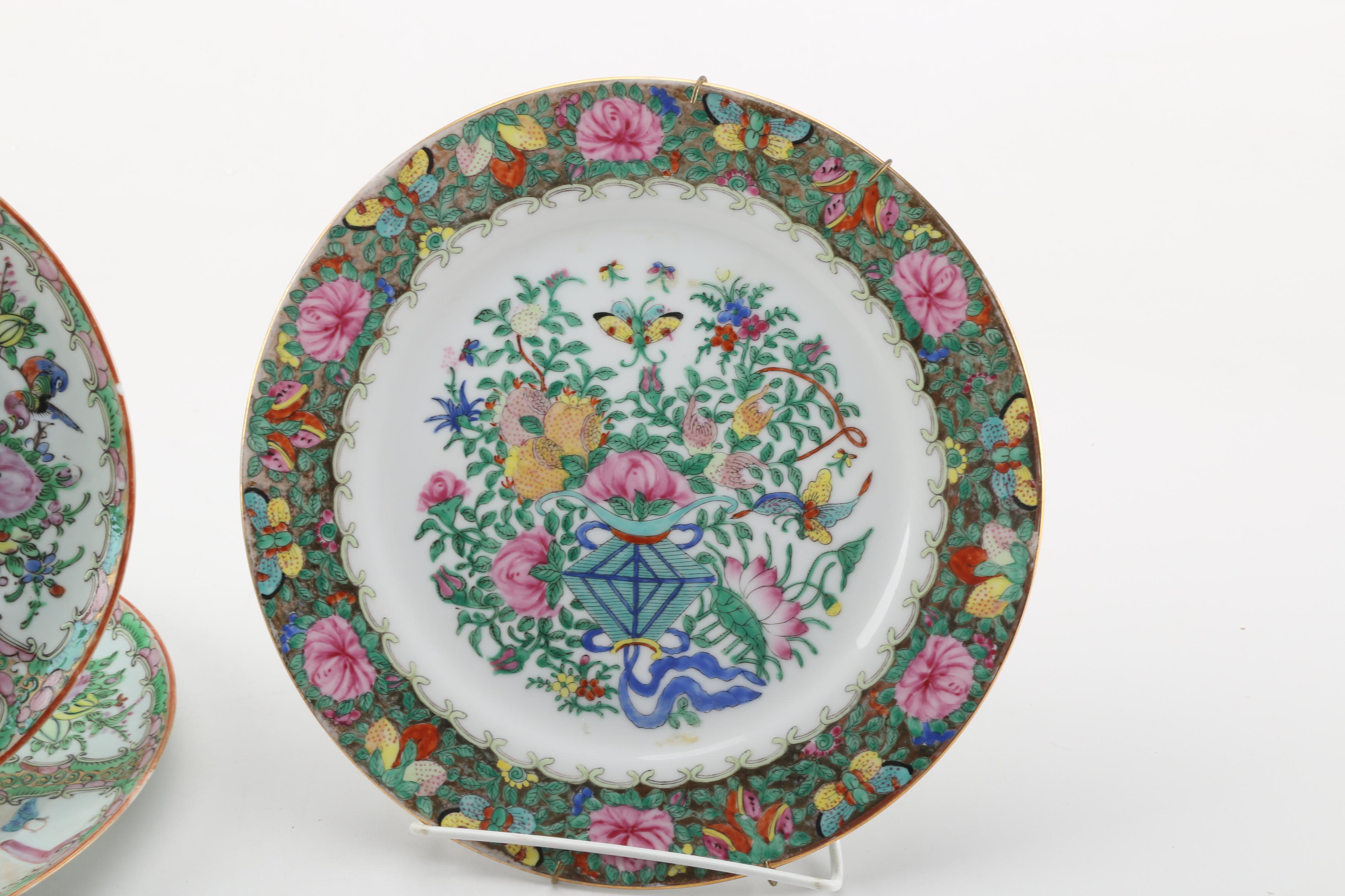 Three Decorative Porcelain Plates Featuring B. Altman