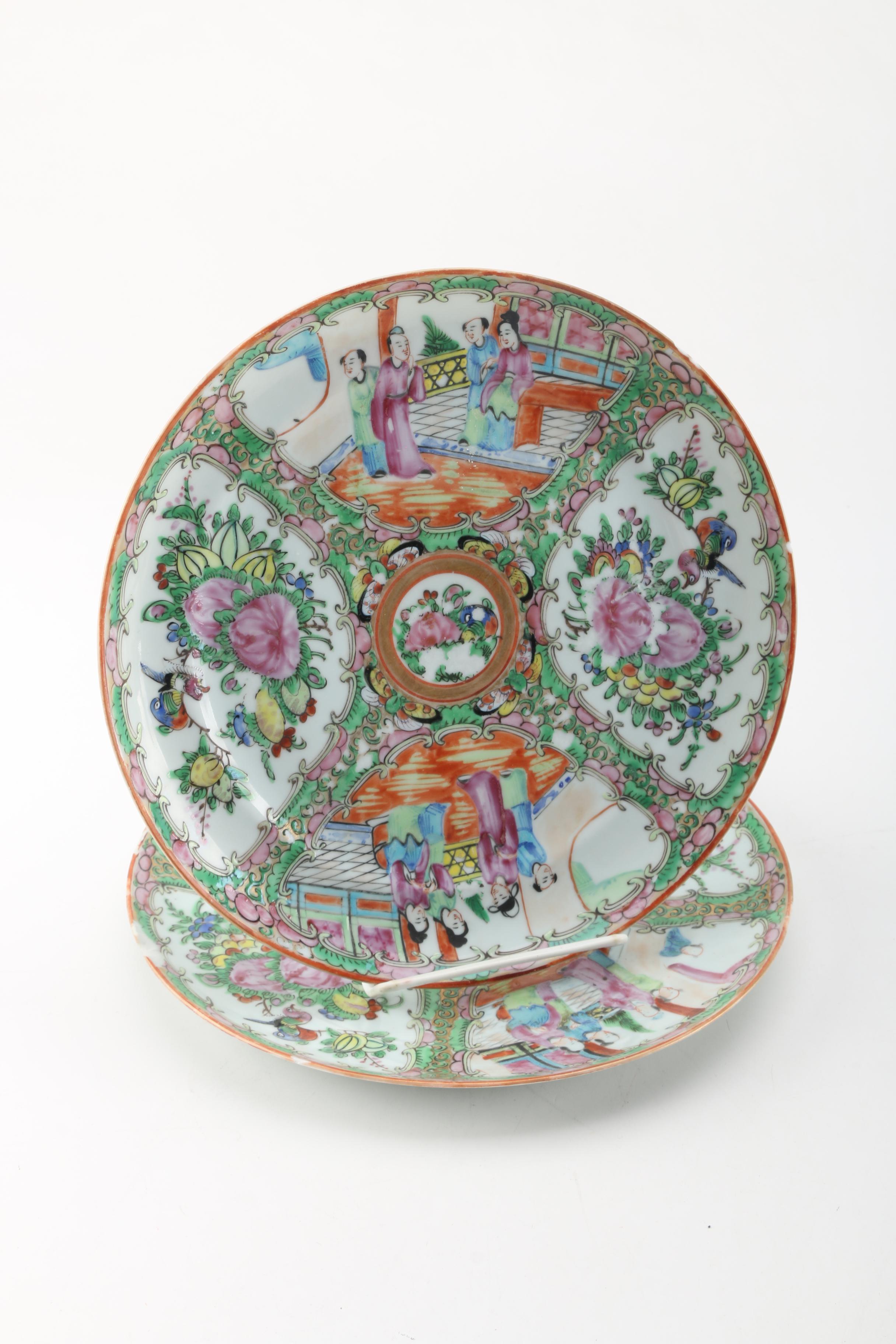 Three Decorative Porcelain Plates Featuring B. Altman