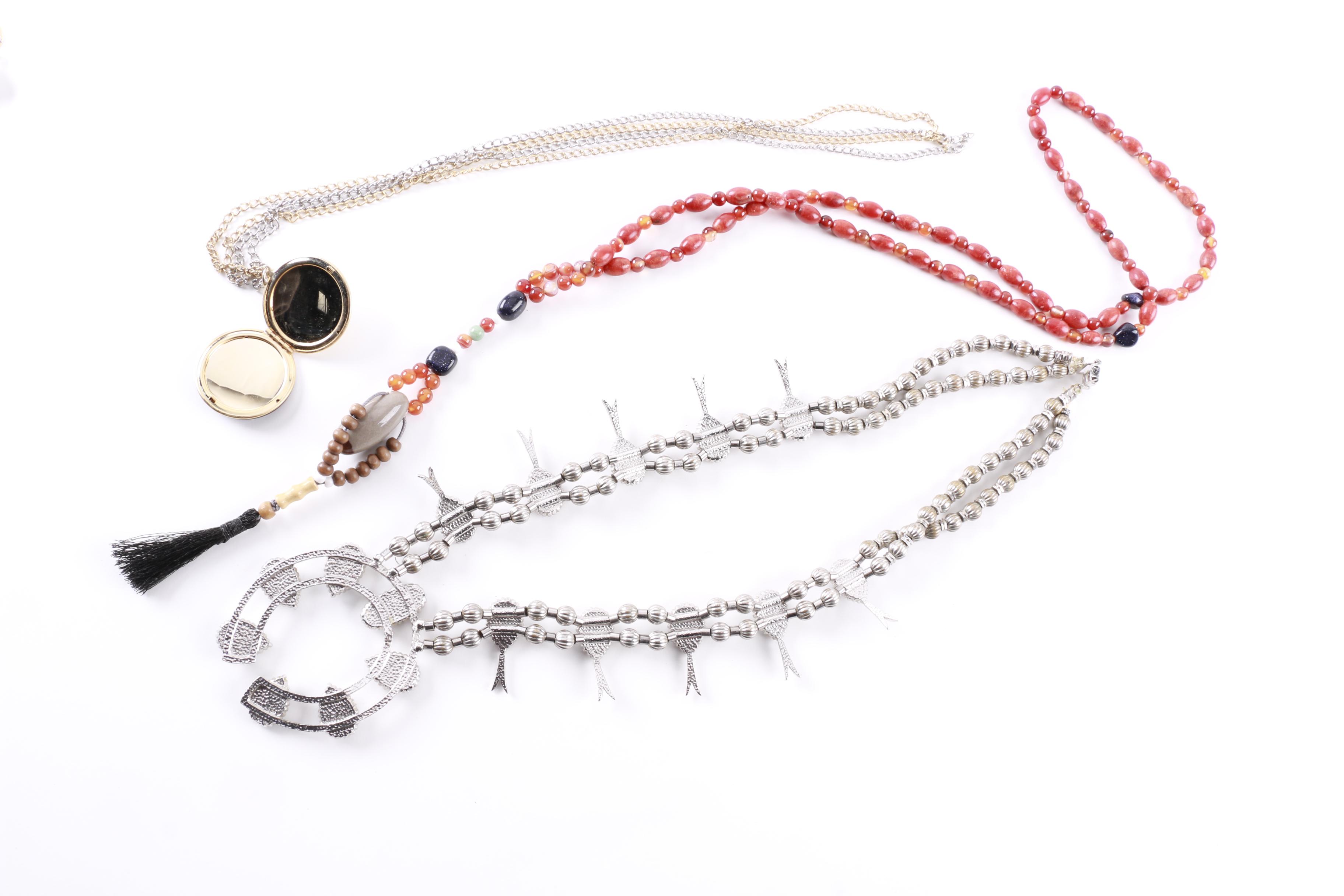 Large Assortment of Jewelry Featuring Diamond Tie Bar