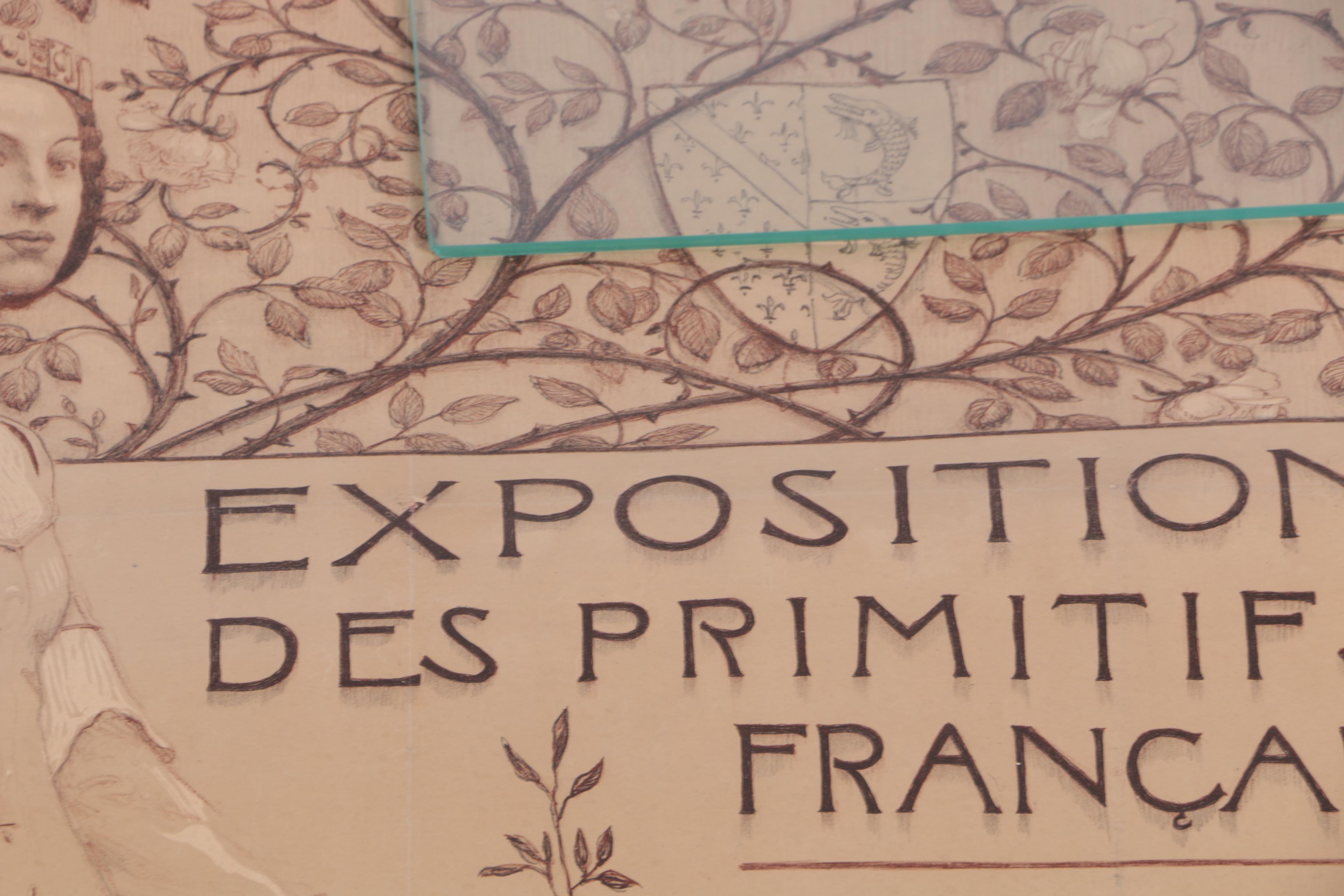 1904 Palais du Louvre Poster "Exposition des Primitifs Francais"